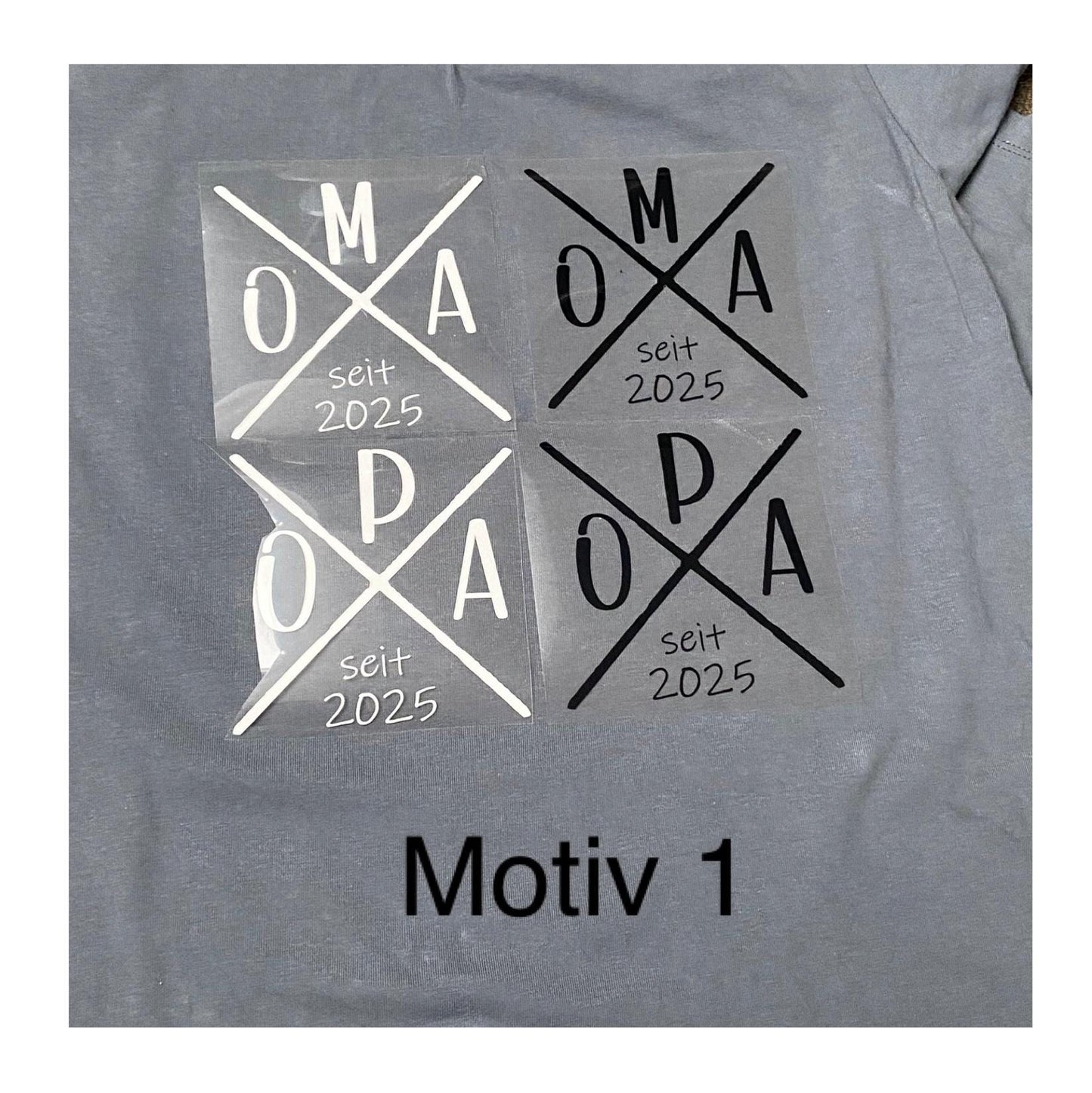 Oma seit 2025 - Opa seit 2025, Geschenk für Oma & Opa zum Vatertag
