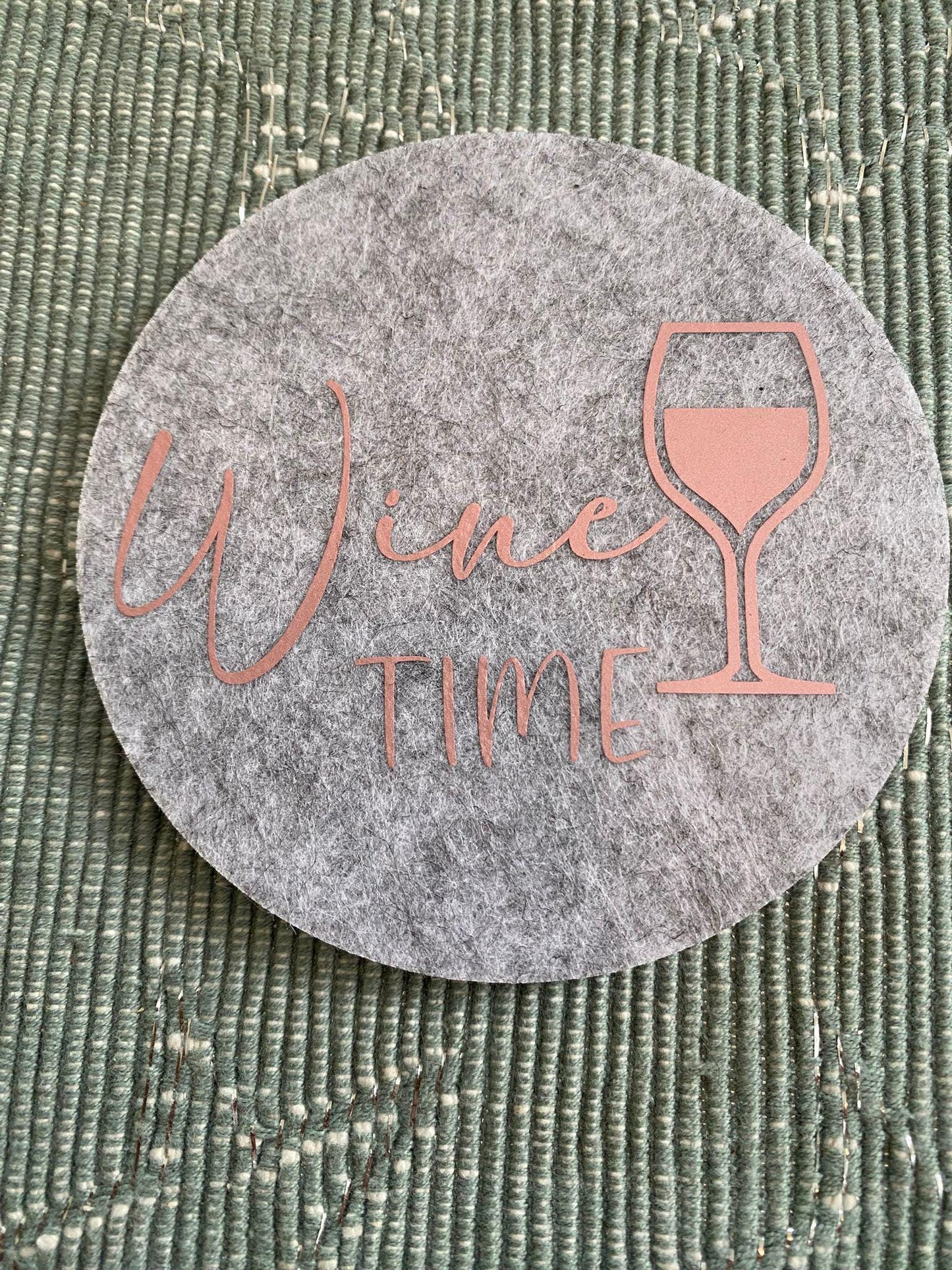 Filzuntersetzer, Witzige Sprüche für Mädelsabend, Weintrinker