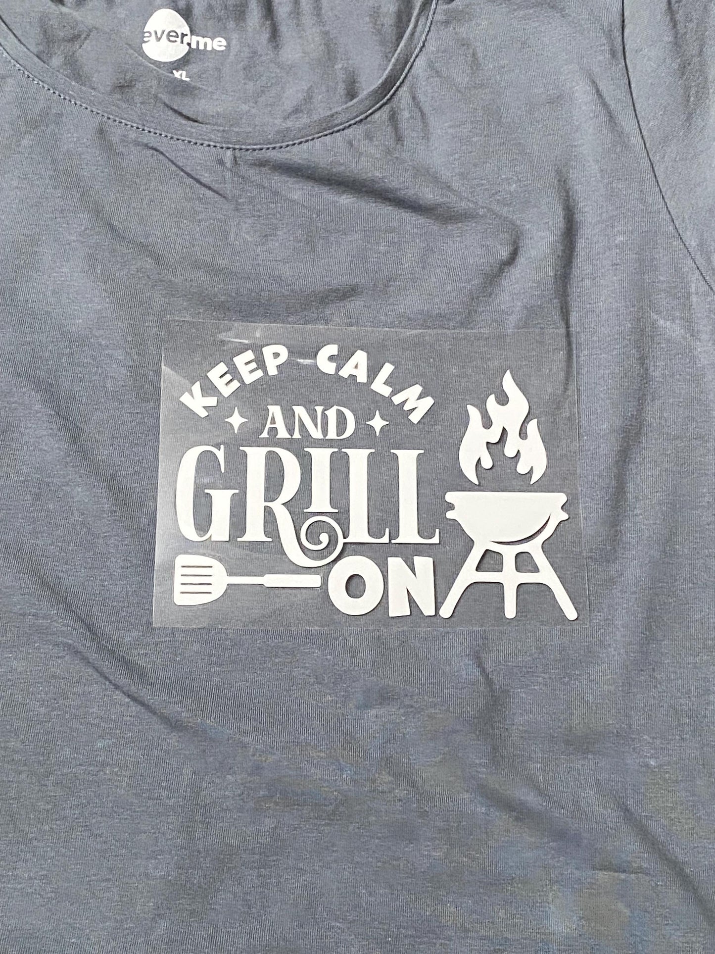 Keep Calm an Grill, Bügelbild, DIY, Grillmeister