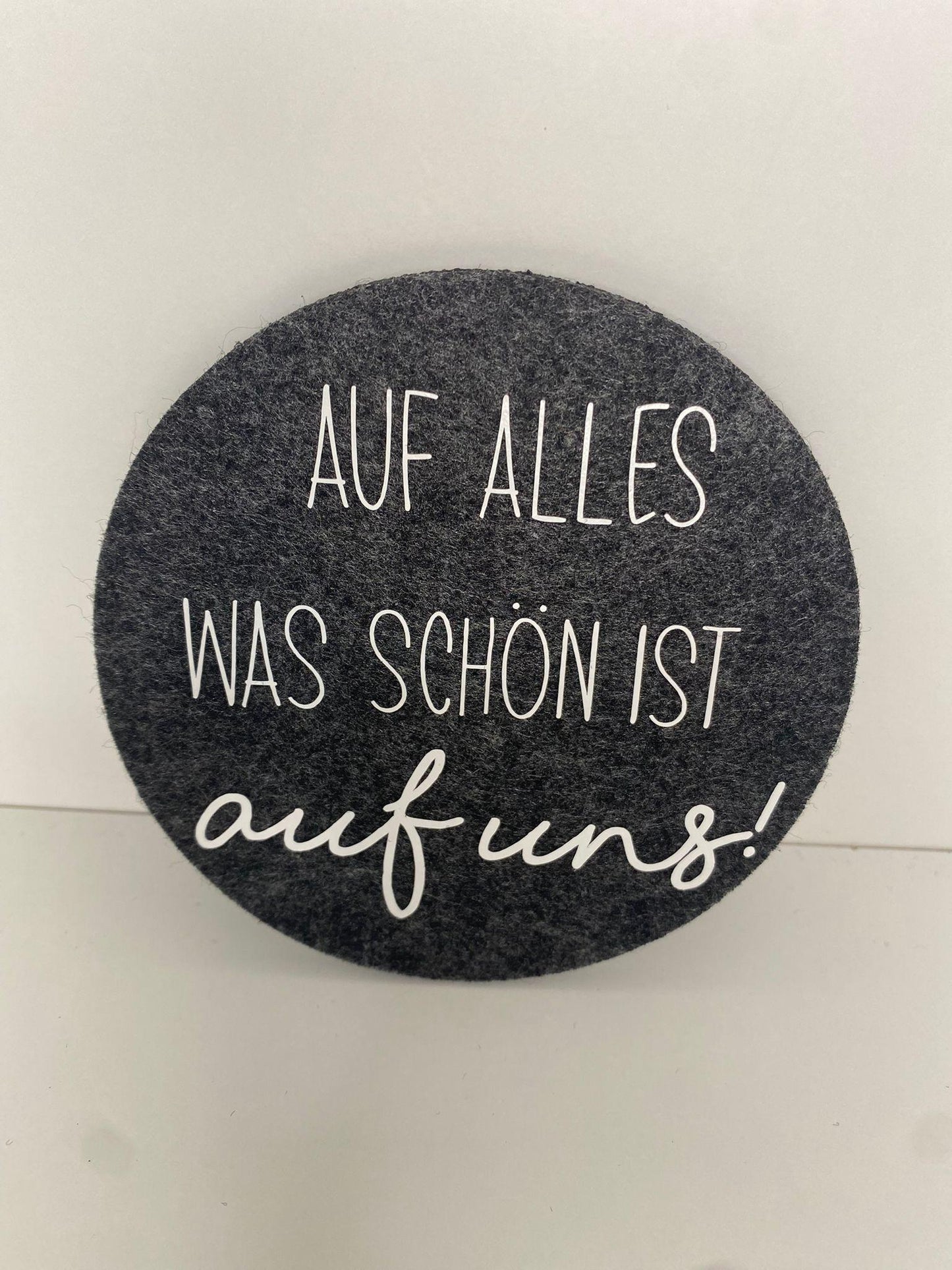 Runde Filzuntersetzer für jede Gelegenheit Mädelsabend Esstisch Glasuntersetzer Gastfreundschaft