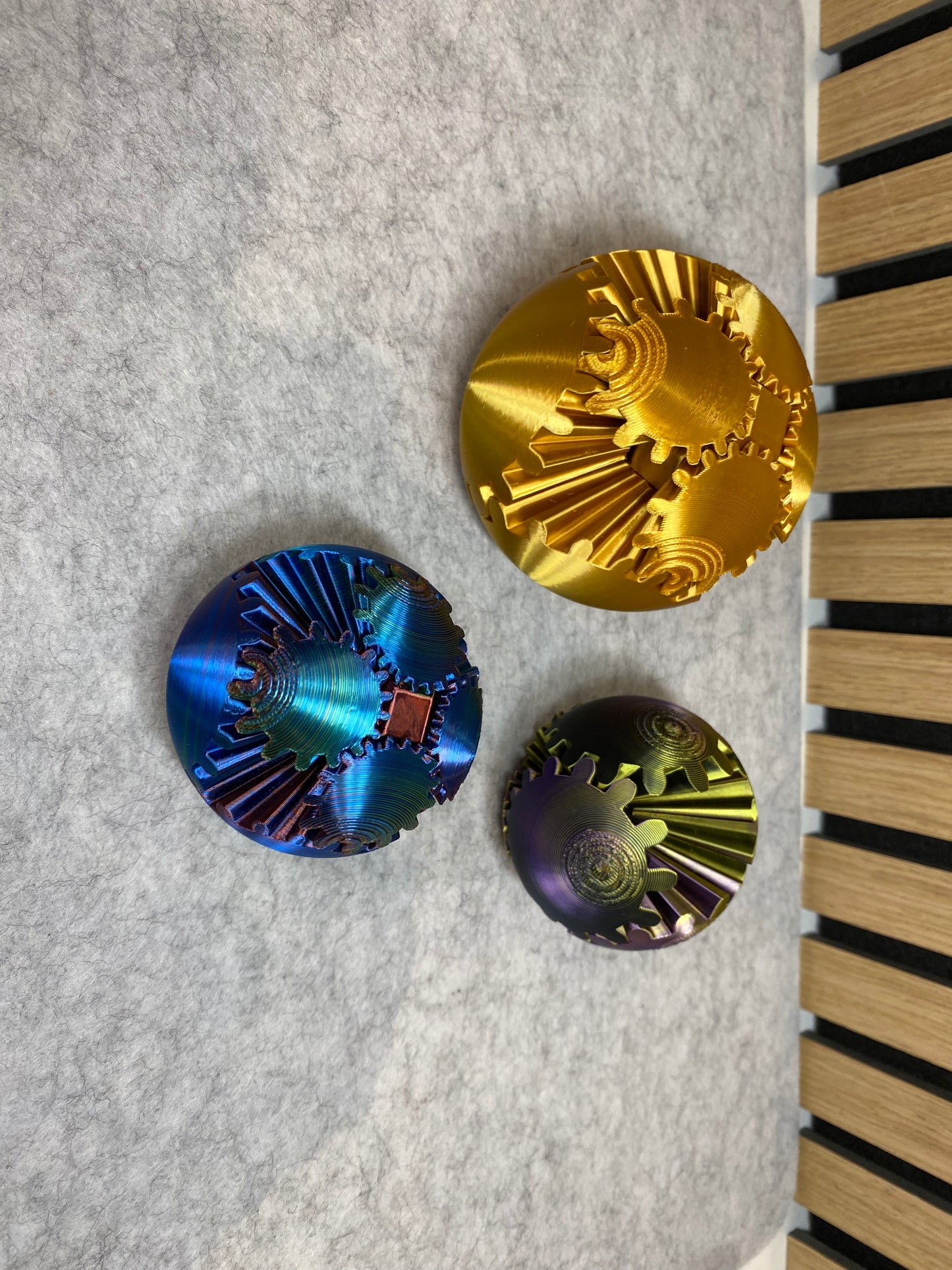 Fidget Gear Ball – 3D‑gedrucktes Zahnrad‑Fidget für Stressabbau & Fokus