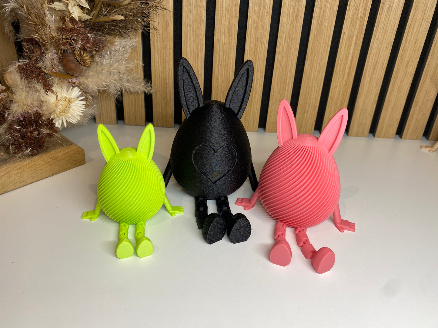 Osterhasen - Ei mit beweglichen Beinen - tolle Osterdeko in drei Größen