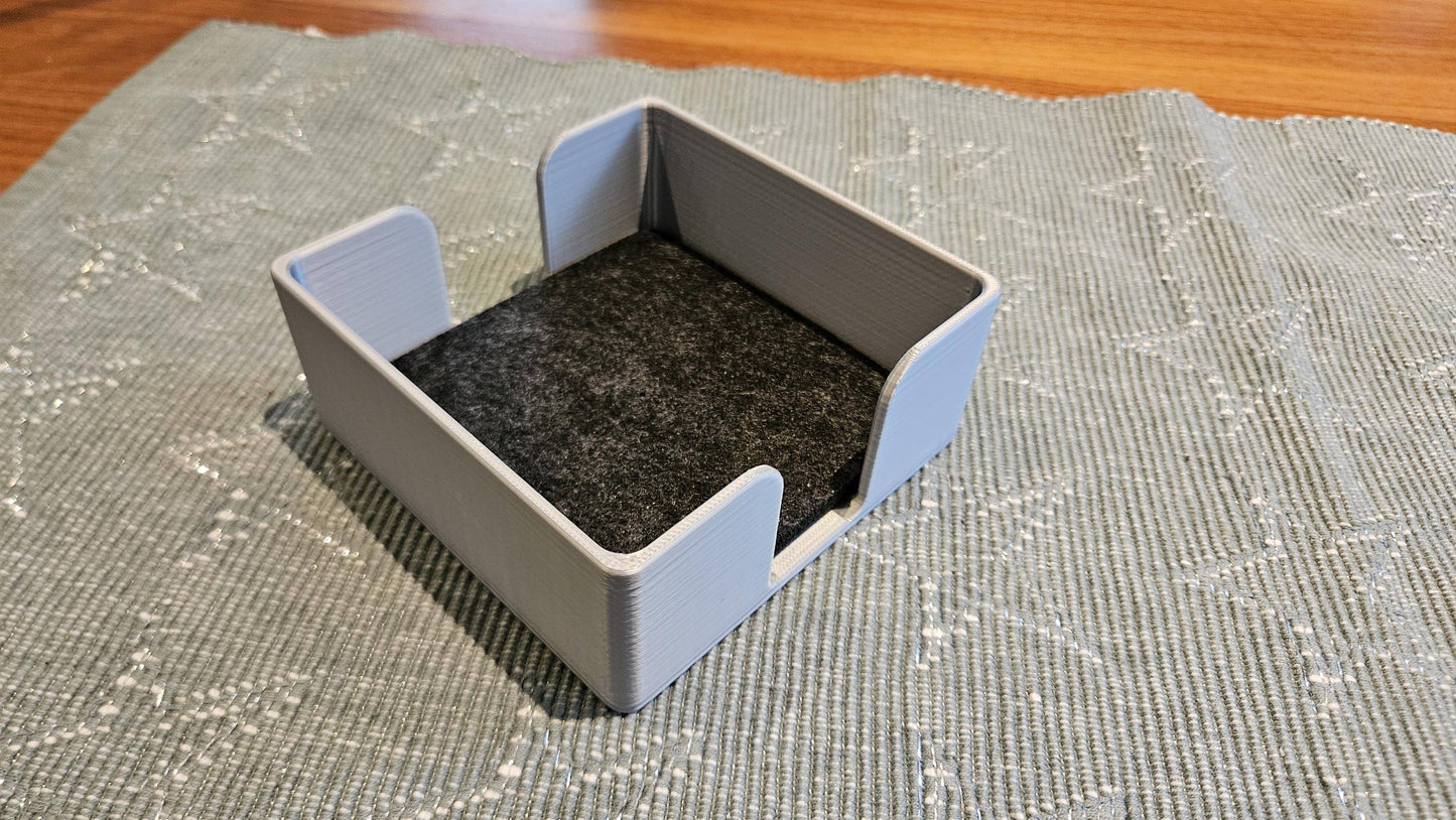 Box für Untersetzer rund und eckig Getränke Geschenk Aufbewahrung Modern stylisch