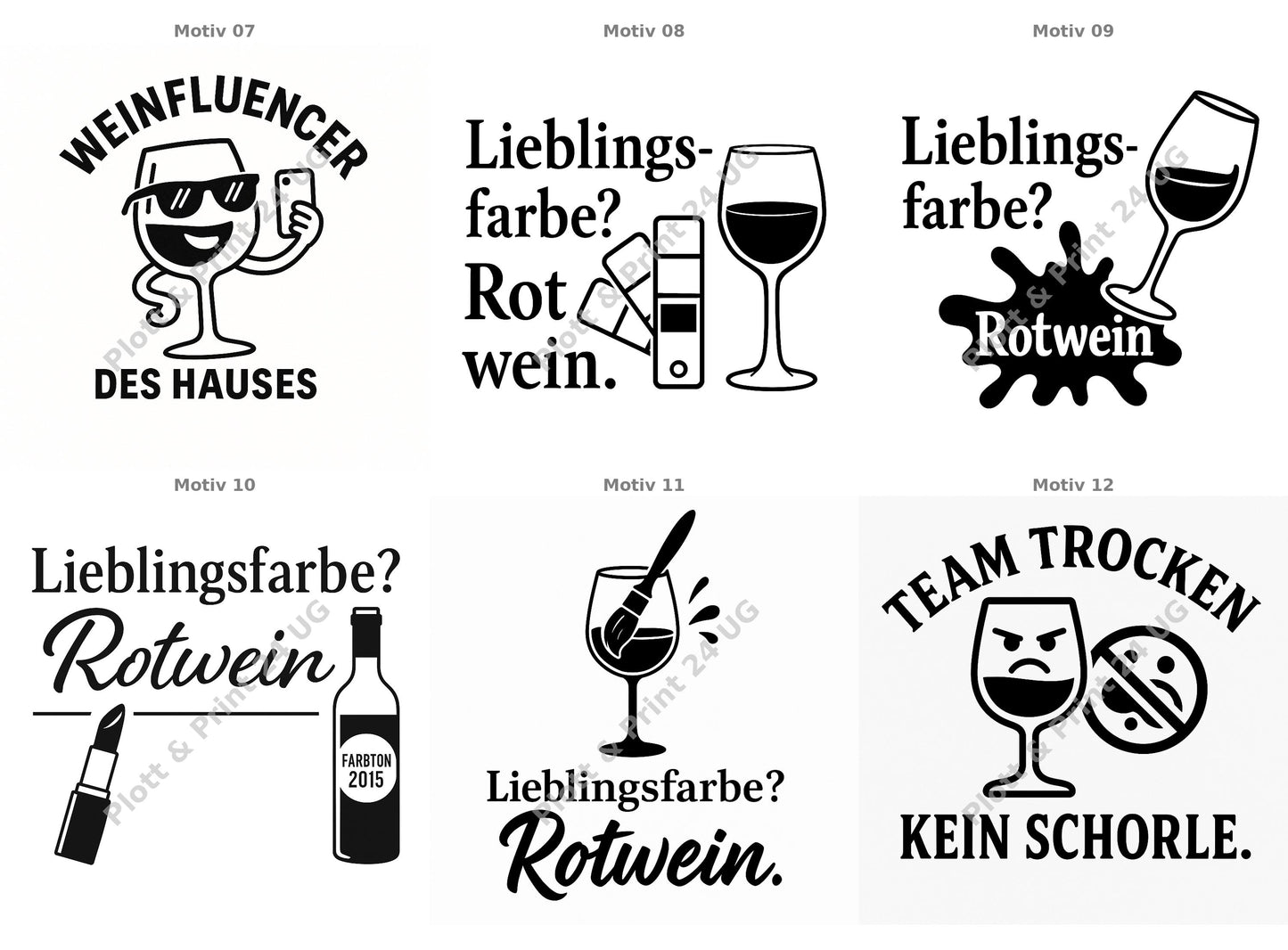 Lustige Korkuntersetzer mit Weinsprüchen – 18er Set | Geschenk für Weintrinker & Genießer