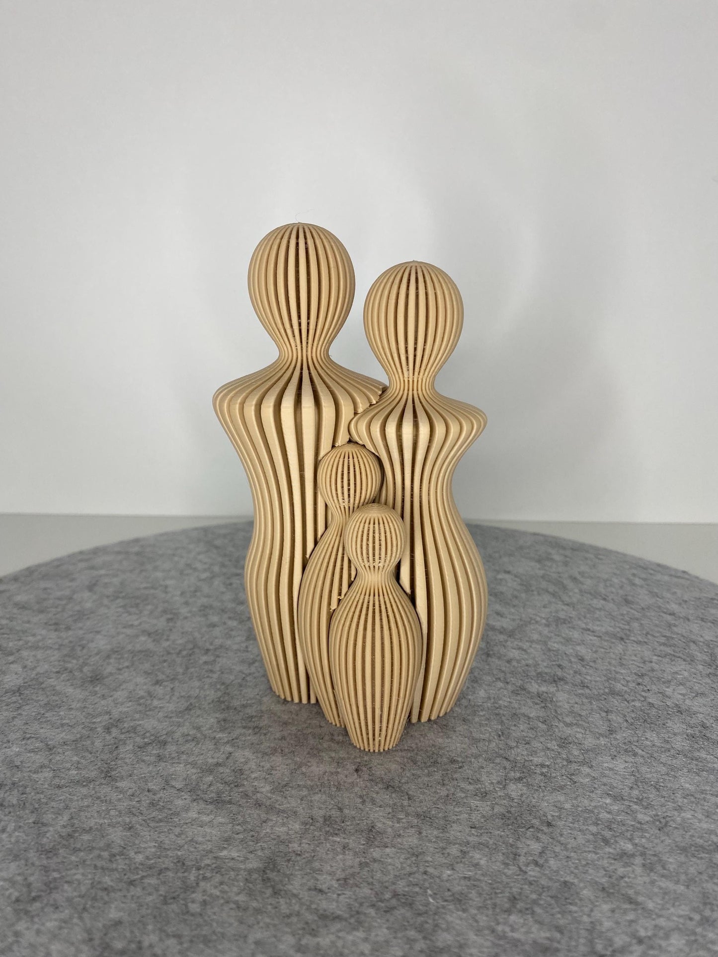 Familie mit Kind – PLA Skulptur aus 3D-Druck | Geschenk Muttertag/ Vatertag | Geburt & Hochzeit | Handgemachte Familiendeko