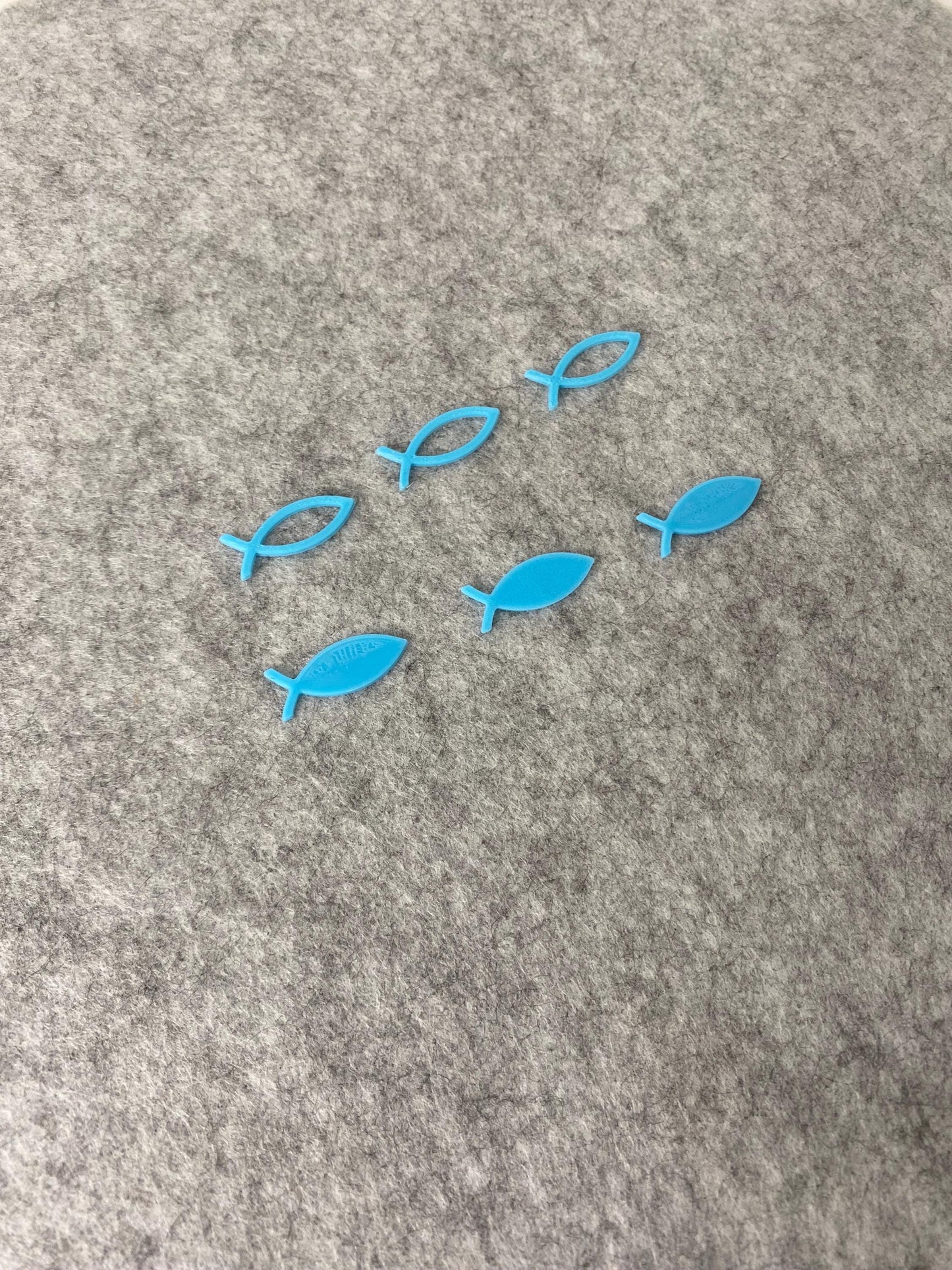 Streudeko Fisch, Kreuz & Taube 3D-Druck – Tischdeko für Taufe, Kommunion, Konfirmation | Christliche Symbole aus PLA