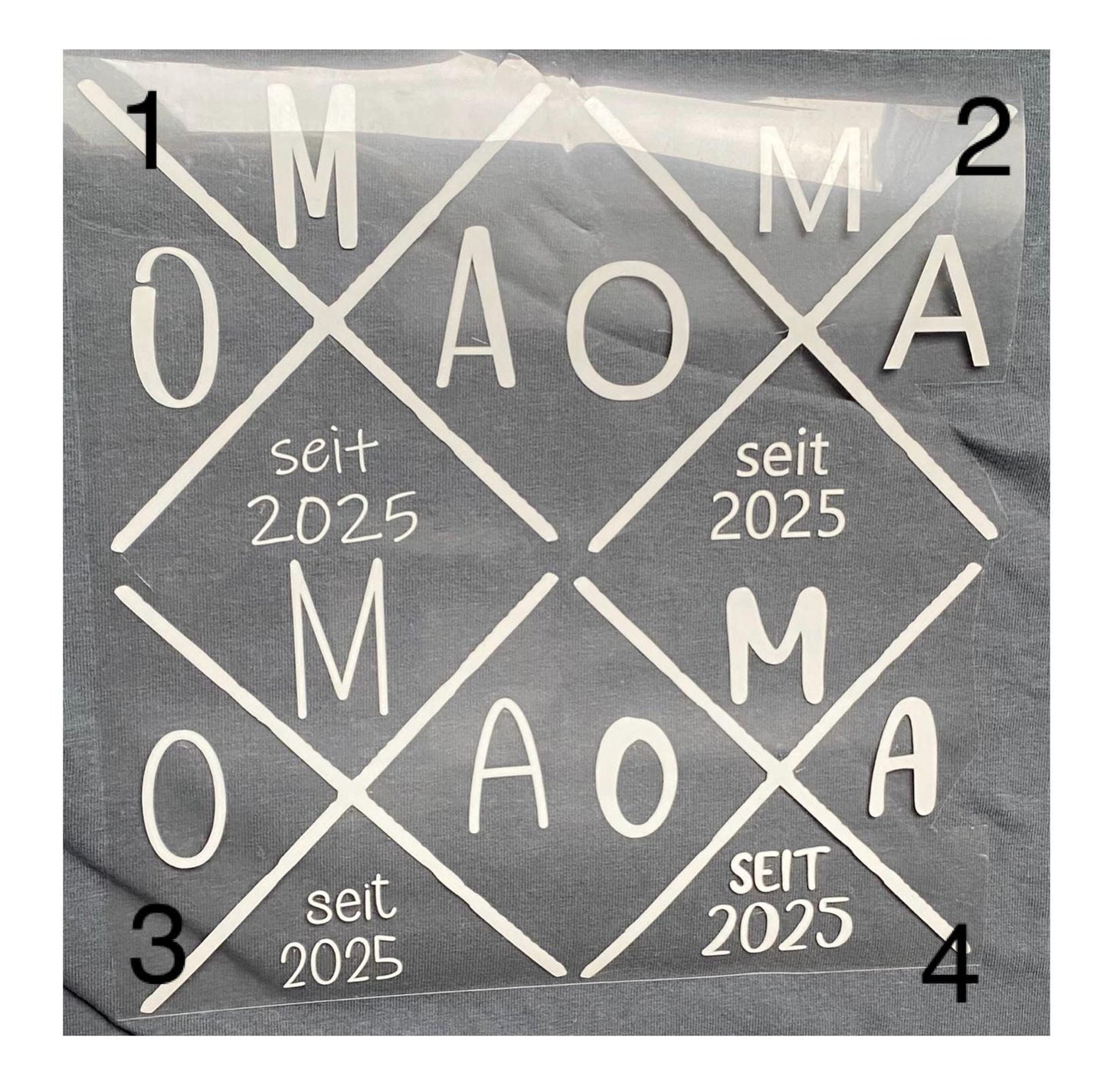 Oma seit 2025 - Opa seit 2025, Geschenk für Oma & Opa zum Vatertag