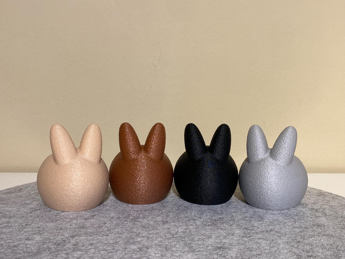 Osterhasen Teelichthalter - Hasenfigur Oster Deko Frühlings Deko Familie Last Minute Geschenkidee Ostern - nur LED Lichter 3D Druck