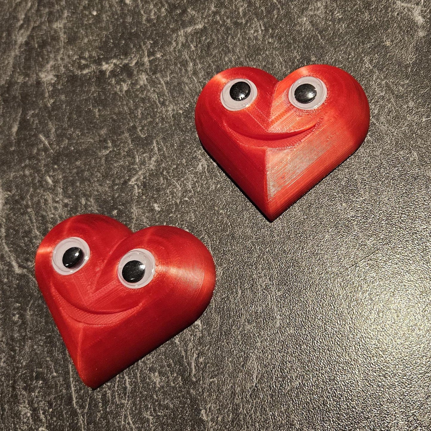 Herz Kühlschrankmagnet mit Wackelaugen, Valentinstag, Deko, Modern, Küche, Büro, Magnetwand, süß