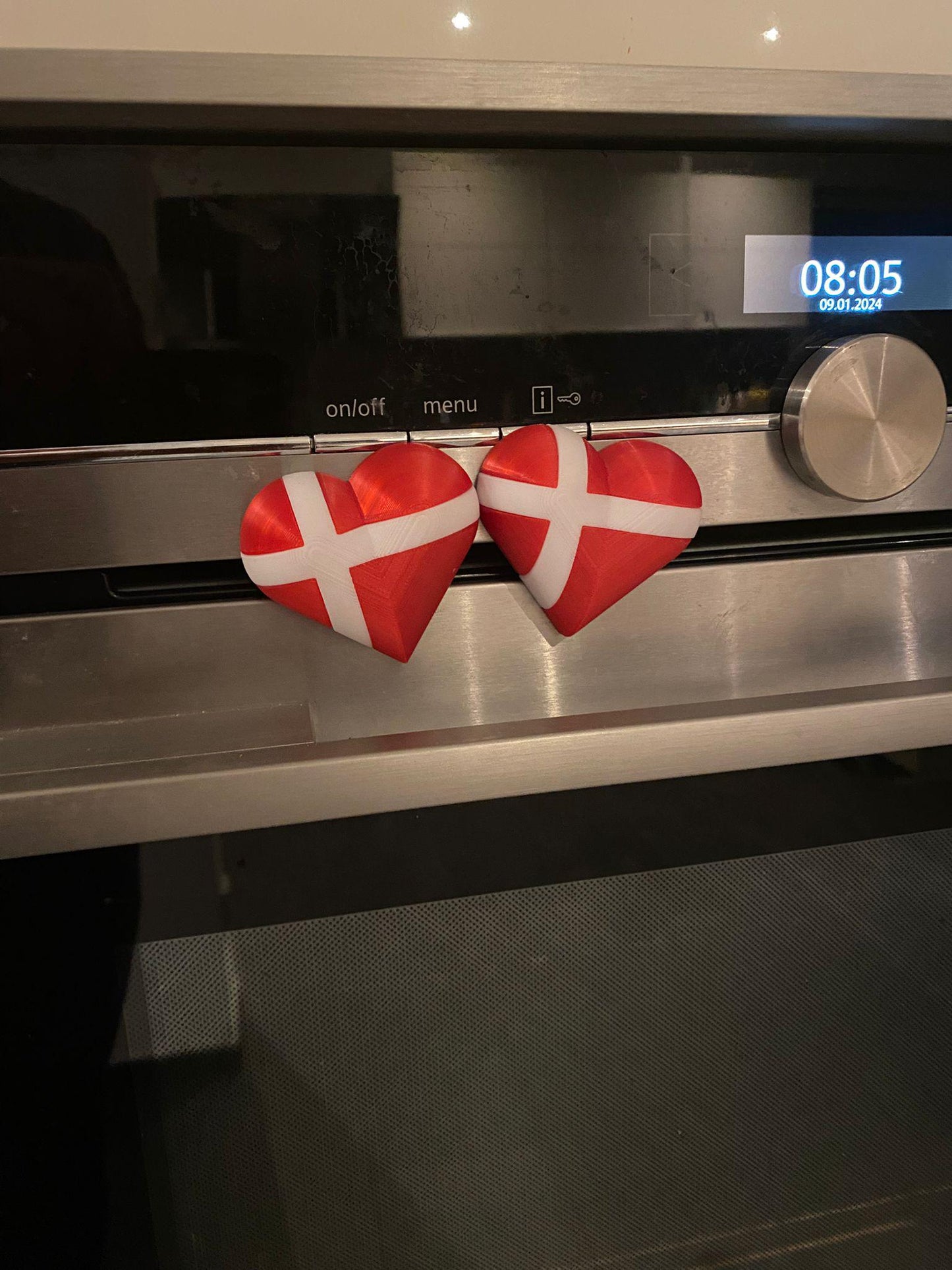 Magnetherz, Dänemark, Herzensland, Lieblingsland, Urlaub, Kühlschrankmagnet