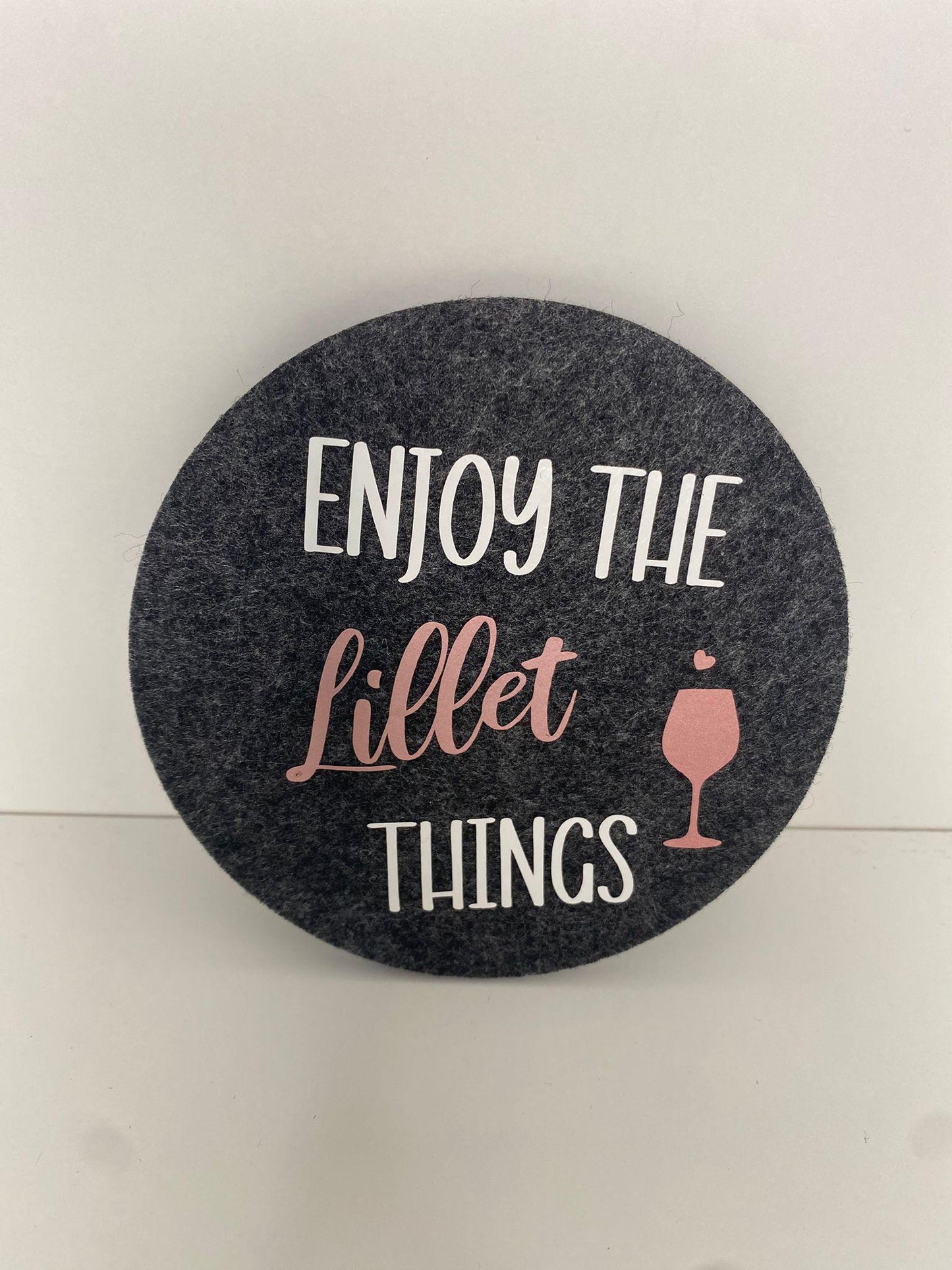 Filzuntersetzer Lillet Mädelsabend Girlsnight Freundinnen Abend Geschenk für Lieblingsmensch