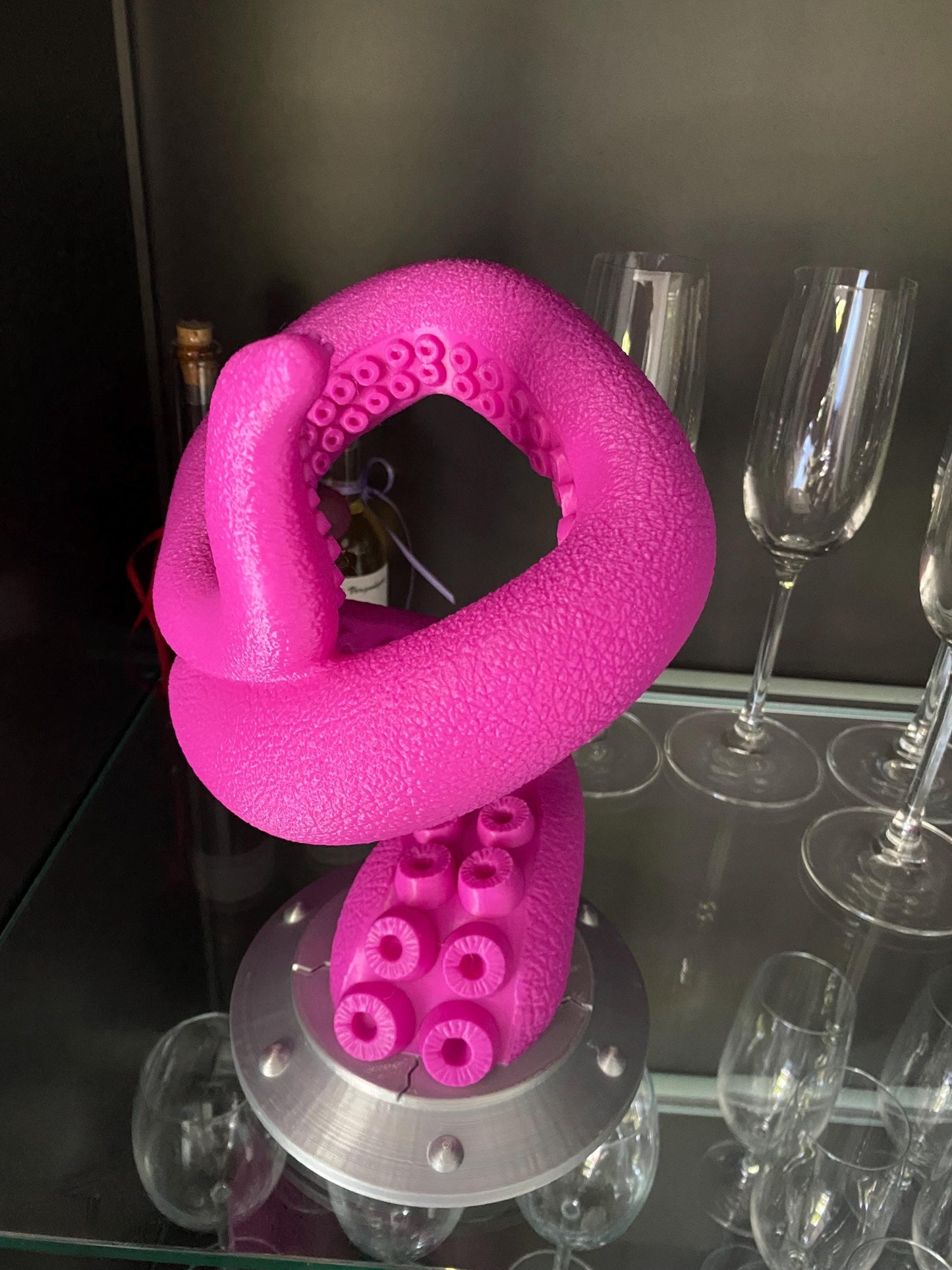 🐙 Octopus Tentakel Flaschenhalter – Maritimes Design trifft Weinleidenschaft