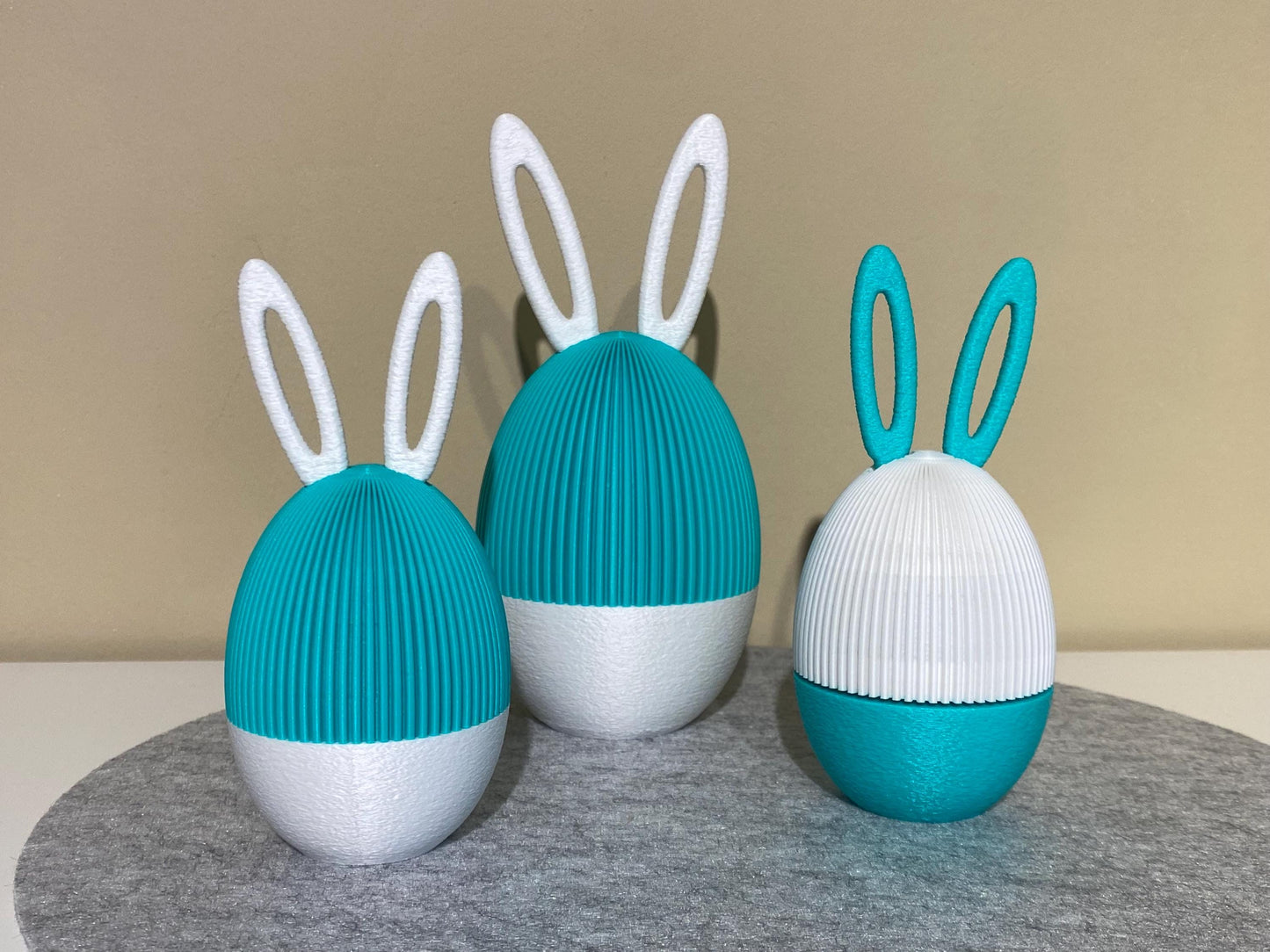 Deko Osterei mit Ohren eyecatcher Ostern Eier Schraubbar zum befüllen PLA 3D-Druck süße Osterei Kinder Überraschungsei Sale Last Minute