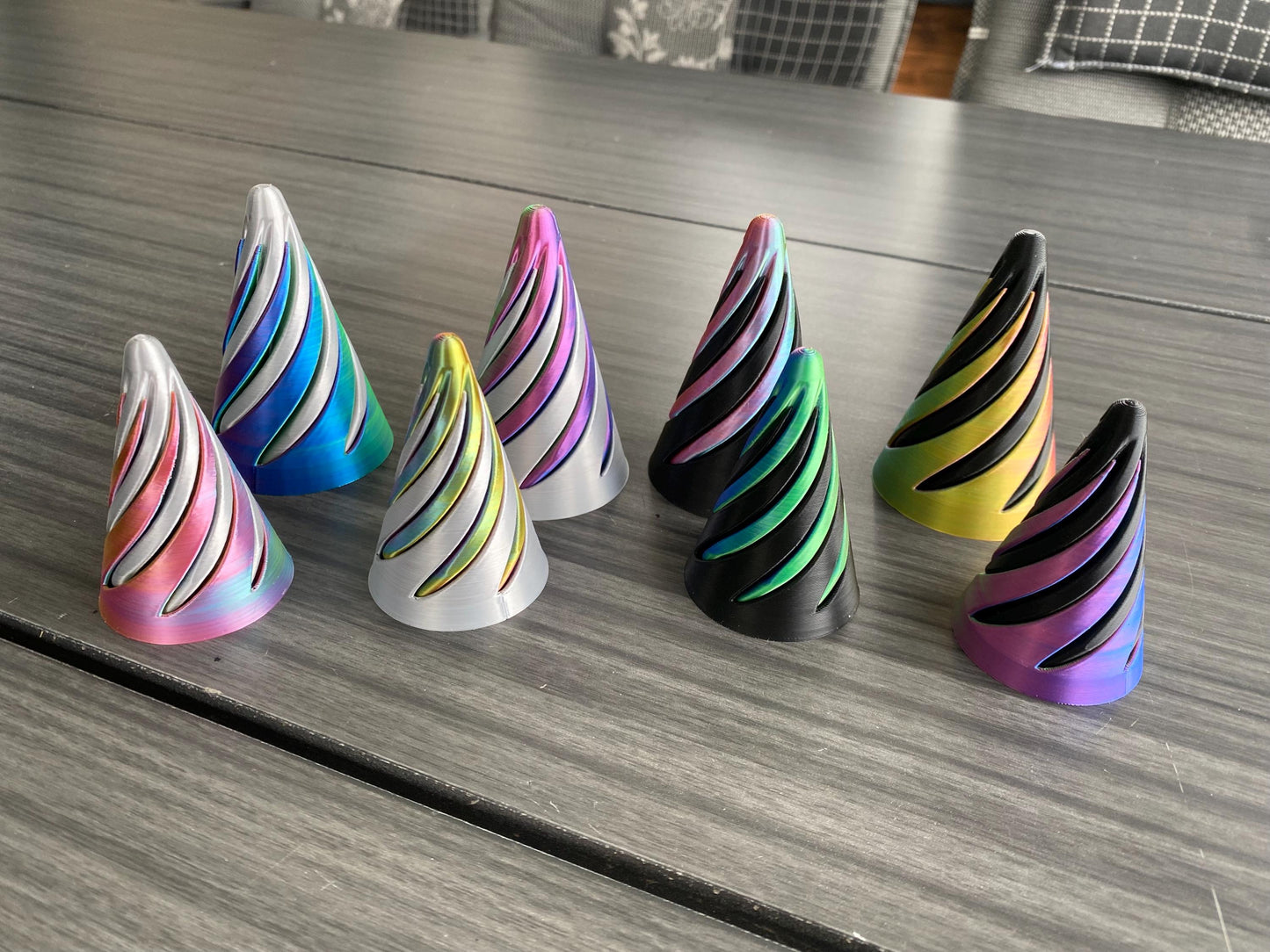 Spiral Cone Fidget Toy – Hypnotisches Spiral Drehspielzeug – 3D-gedrucktes Stressabbau Gadget – Beruhigendes Fidget Spinner Geschenk Motorik