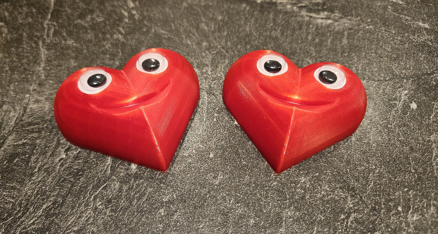 Herz Kühlschrankmagnet mit Wackelaugen, Valentinstag, Deko, Modern, Küche, Büro, Magnetwand, süß