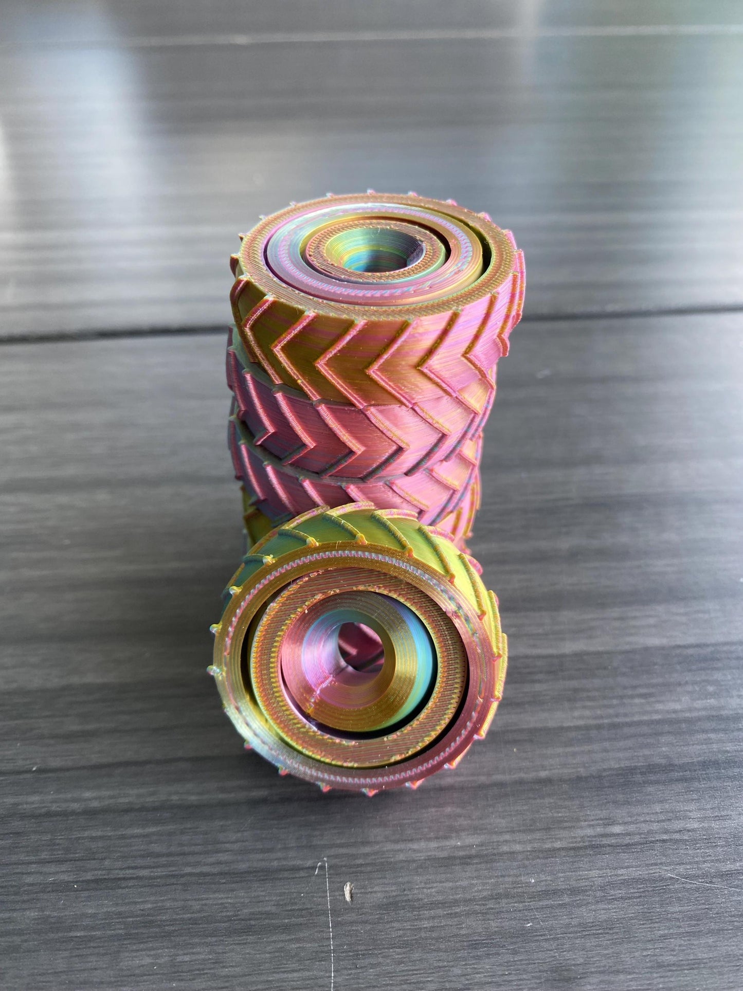 Fidget Spinner 3-Ring Gyro - Stressabbau Spielzeug