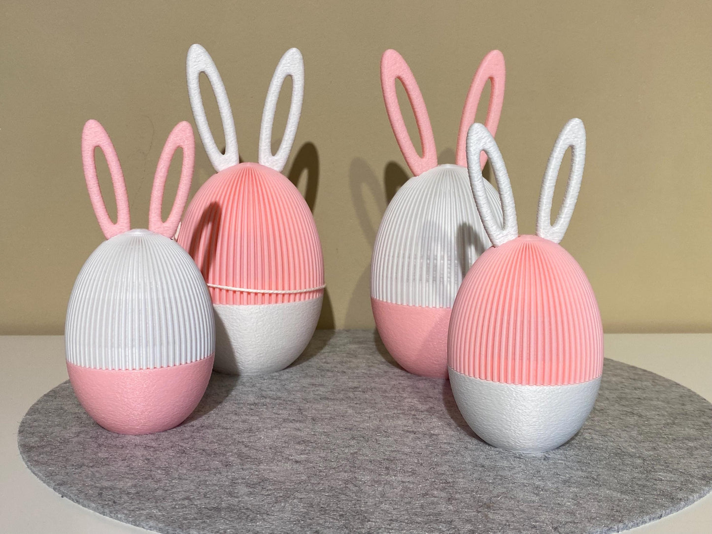 Deko Osterei mit Ohren eyecatcher Ostern Eier Schraubbar zum befüllen PLA 3D-Druck süße Osterei Kinder Überraschungsei Sale Last Minute