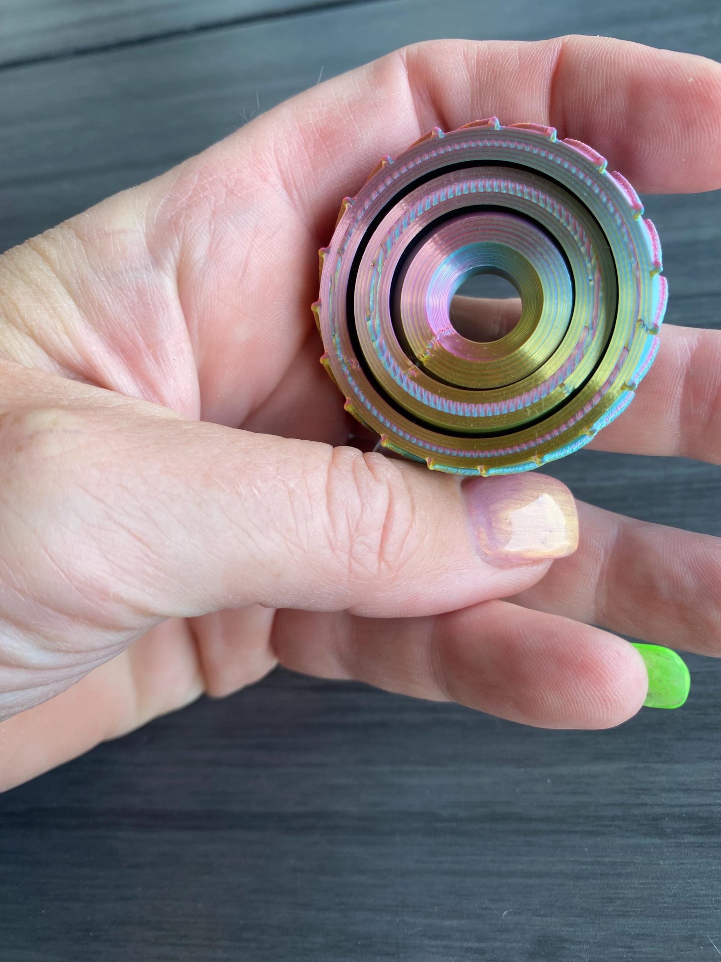 Fidget Spinner 3-Ring Gyro - Stressabbau Spielzeug