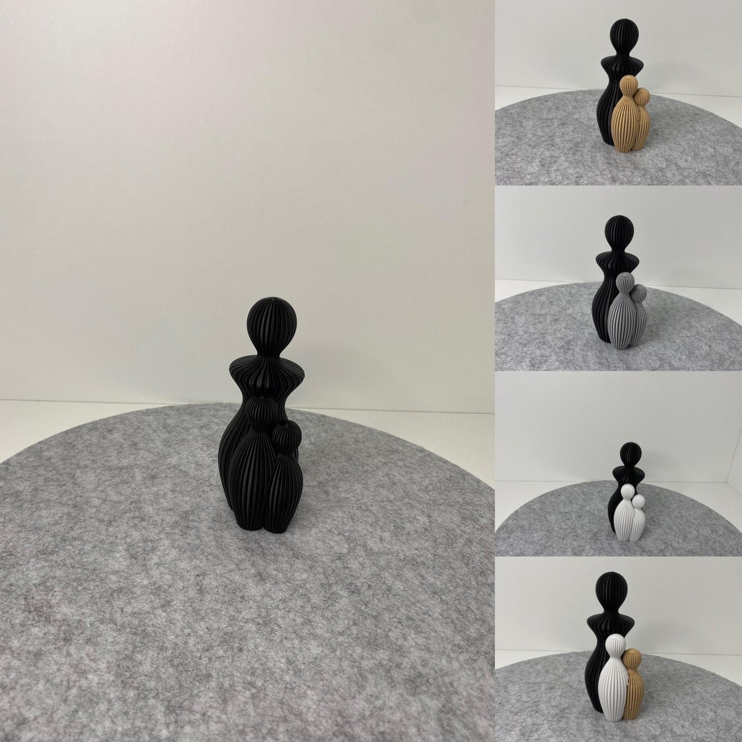 Personalisierte Mutter-Kind Skulptur | 3D-Druck Geschenk | 1–4 Kinder | Muttertag Figur | Nachhaltige Deko Mama Geschenk zum Muttertag
