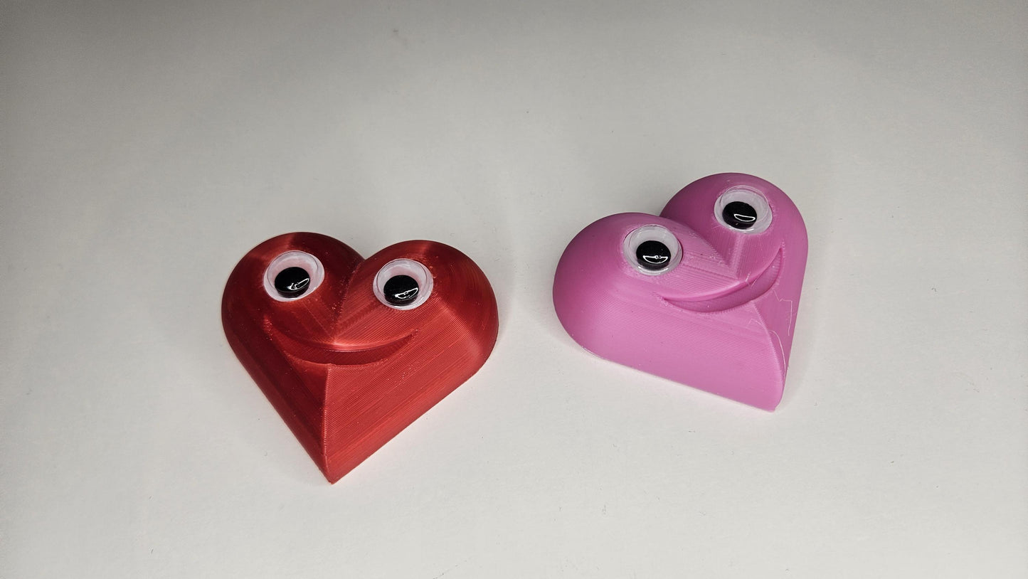 Herz Kühlschrankmagnet mit Wackelaugen, Valentinstag, Deko, Modern, Küche, Büro, Magnetwand, süß