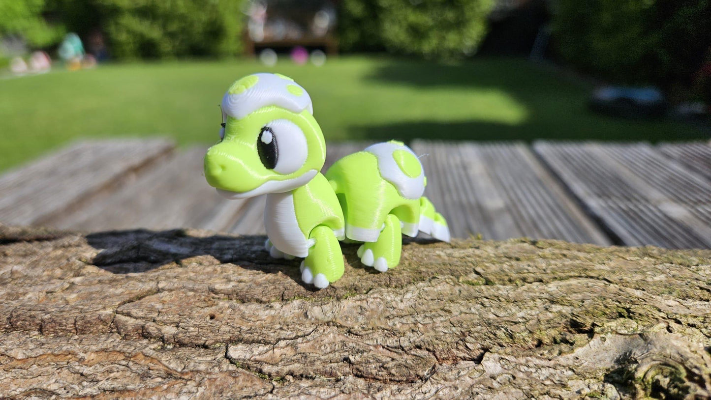 Bewegliche Dino Baby`s mit Eierschale – 3D-gedruckte Dinosaurierfiguren in verschiedenen Designs Sammelfiguren