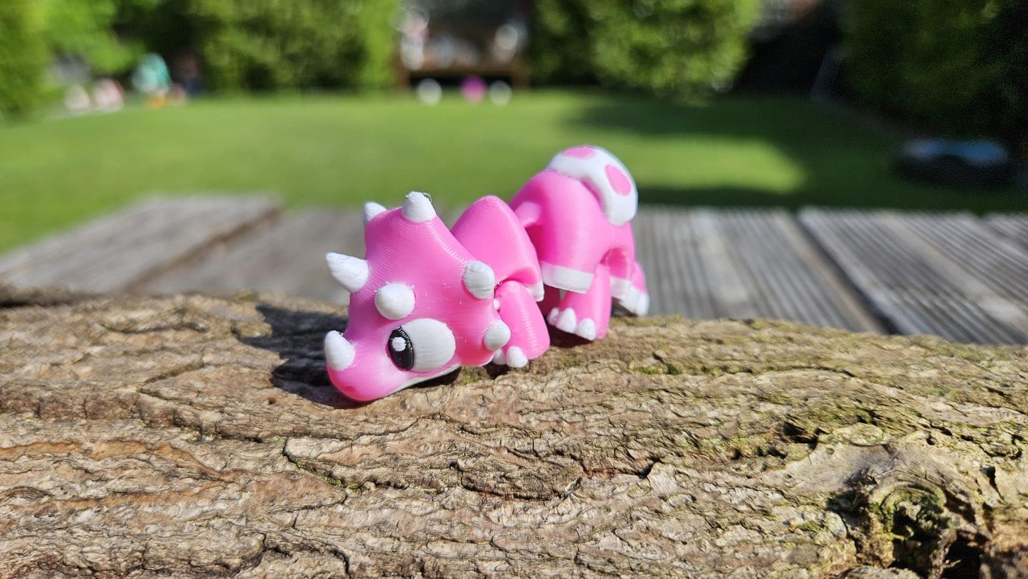 Bewegliche Dino Baby`s mit Eierschale – 3D-gedruckte Dinosaurierfiguren in verschiedenen Designs Sammelfiguren