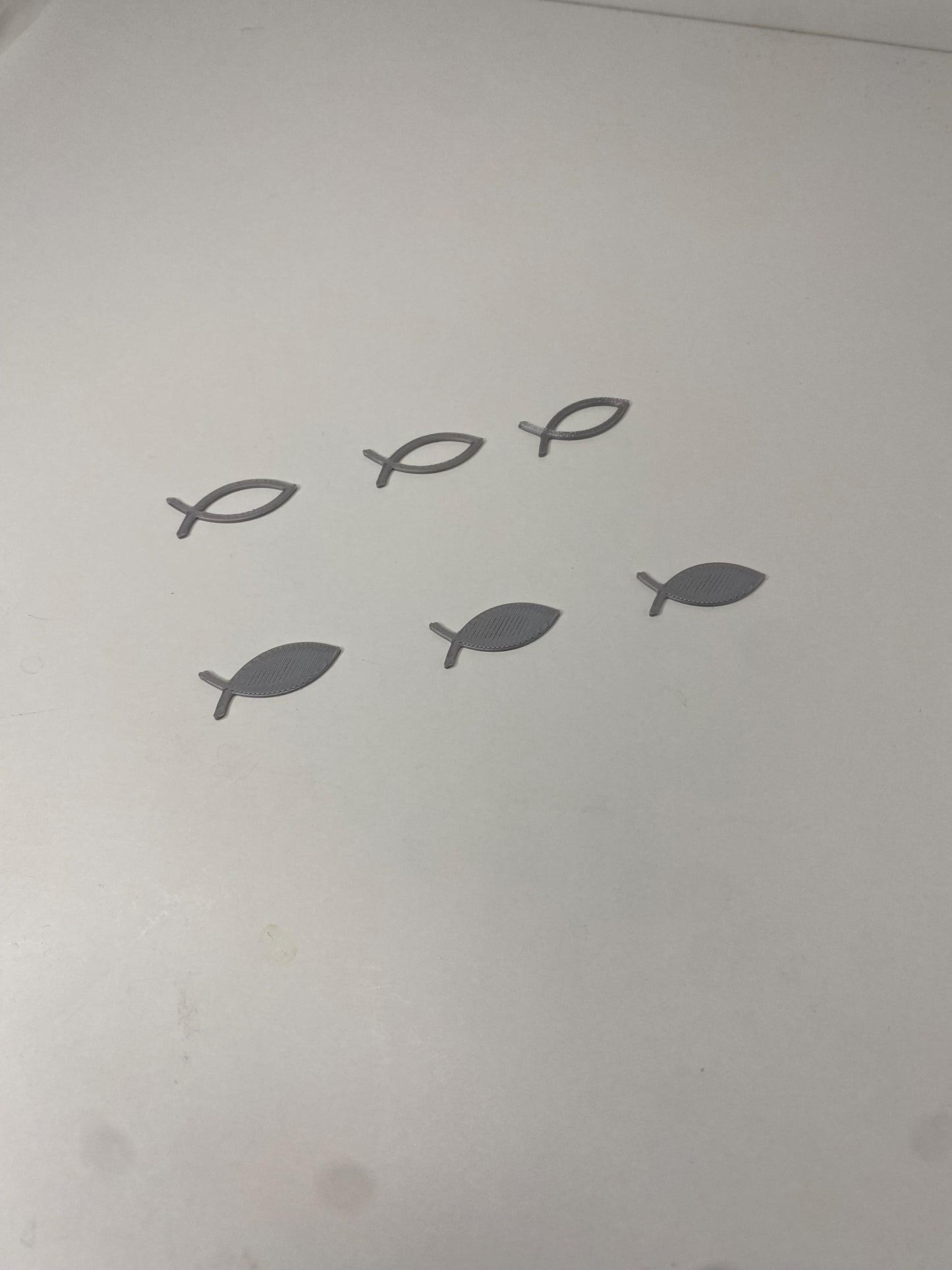 Streudeko Fisch, Kreuz & Taube 3D-Druck – Tischdeko für Taufe, Kommunion, Konfirmation | Christliche Symbole aus PLA