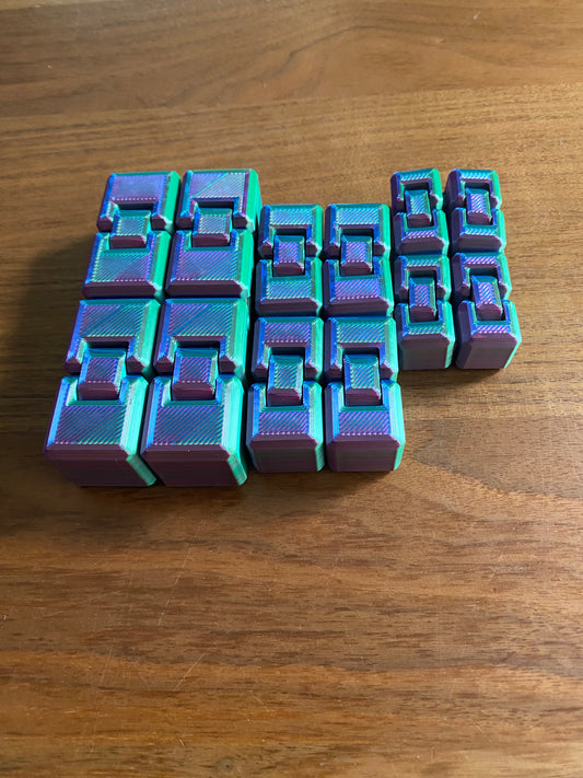 Infinity Würfel beweglich | Infinity Cube | Anti-Stress | Fidget | Spinner | 3D Deko | Geduldsspiel | Motorik Spielzeug