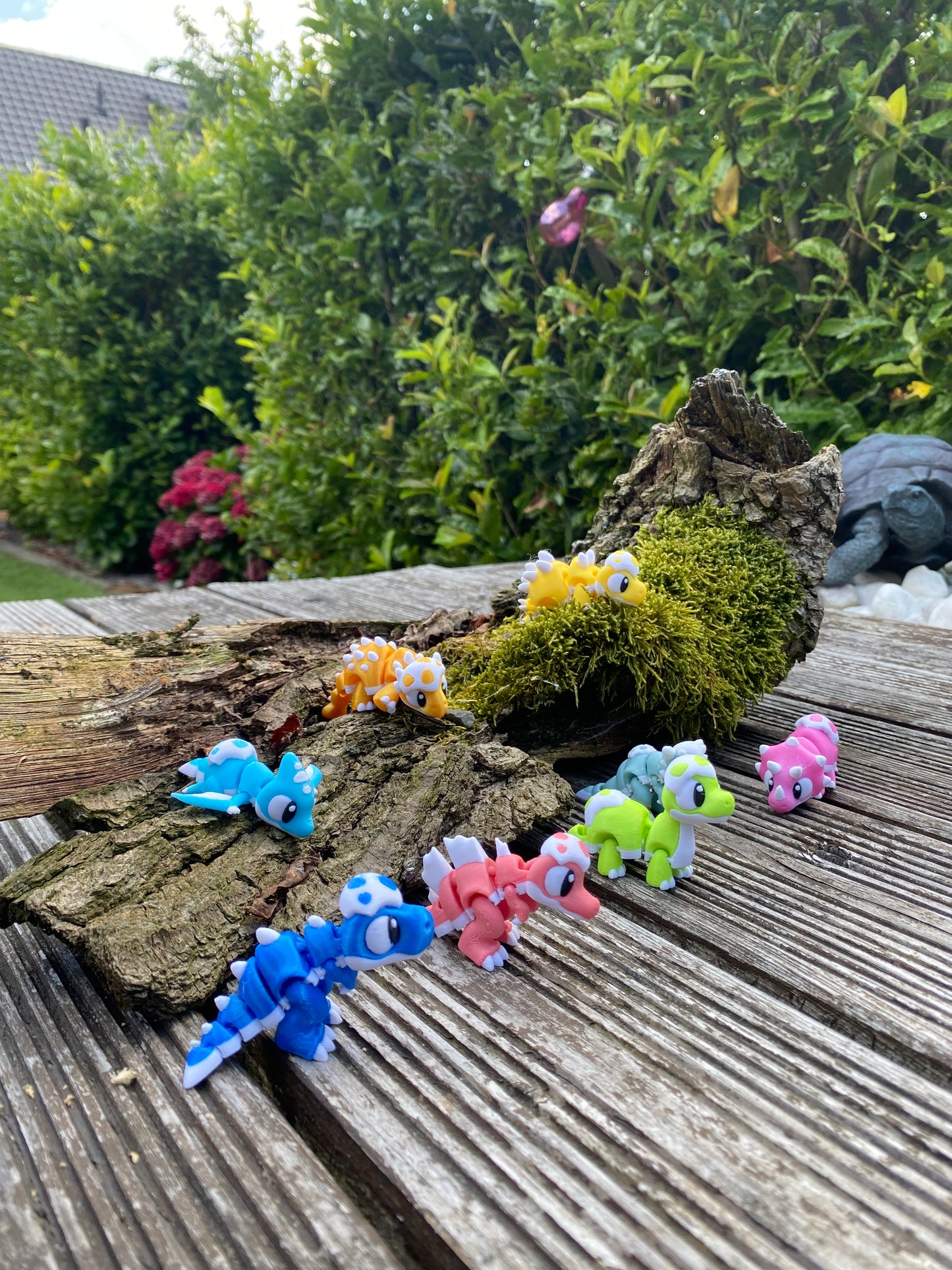 Bewegliche Dino Baby`s mit Eierschale – 3D-gedruckte Dinosaurierfiguren in verschiedenen Designs Sammelfiguren