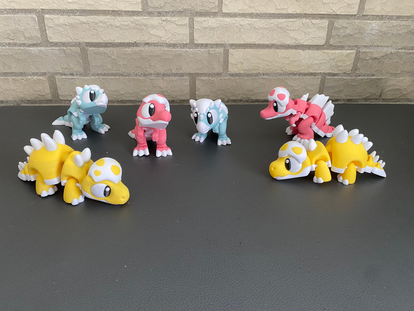 Bewegliche Dino-Familie – 3D-gedruckte Dinosaurierfiguren in verschiedenen Designs & Größen Sammlerfiguren