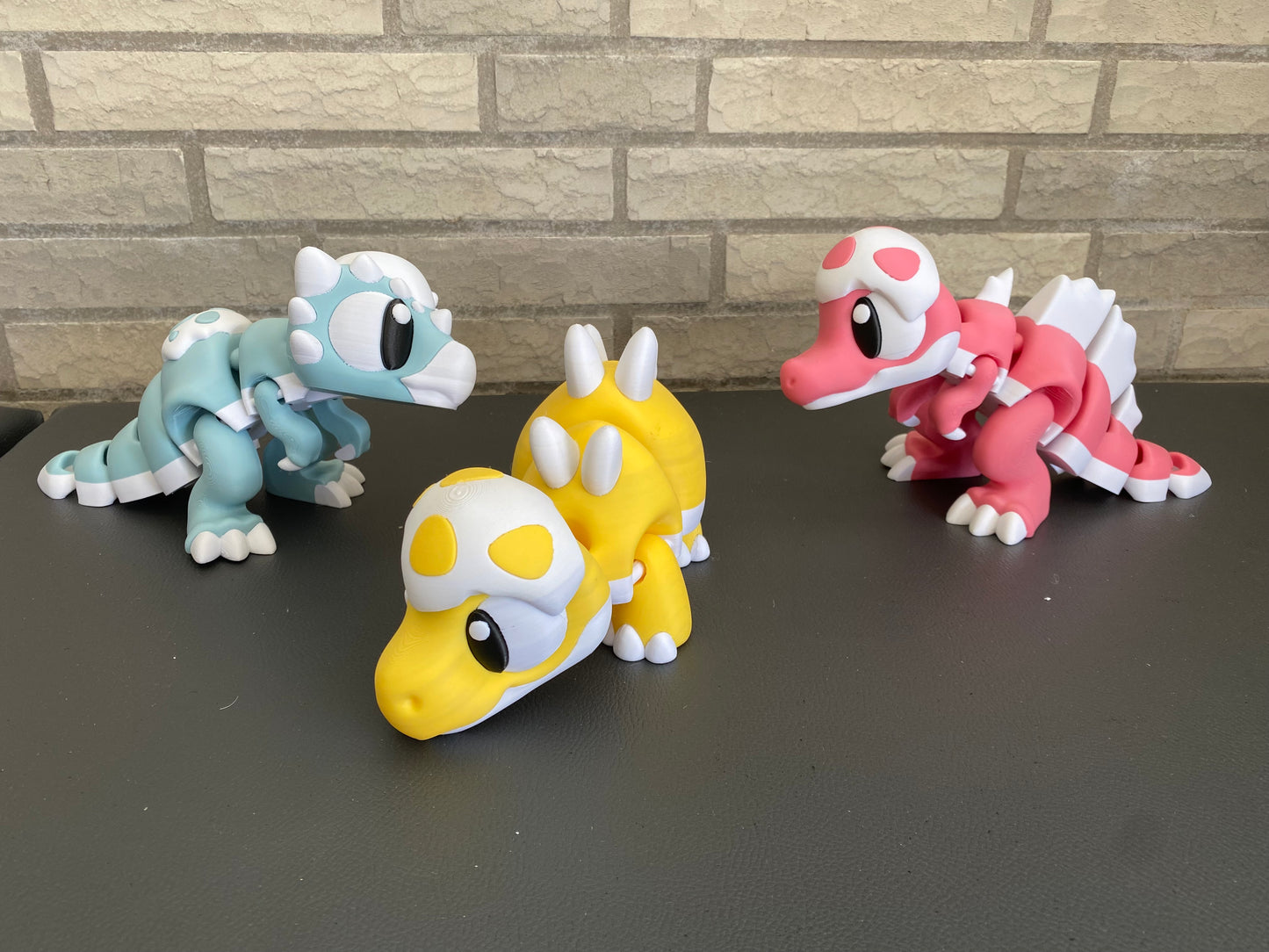 Bewegliche Dino-Familie – 3D-gedruckte Dinosaurierfiguren in verschiedenen Designs & Größen Sammlerfiguren