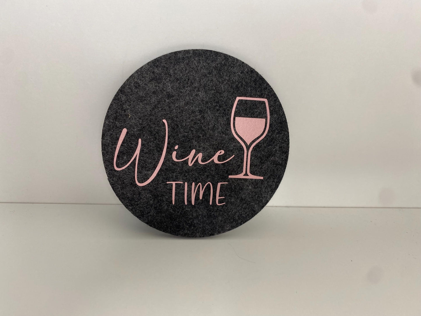 Filzuntersetzer mit Witzige Sprüche für Mädelsabend Geschenk Rot Weintrinker