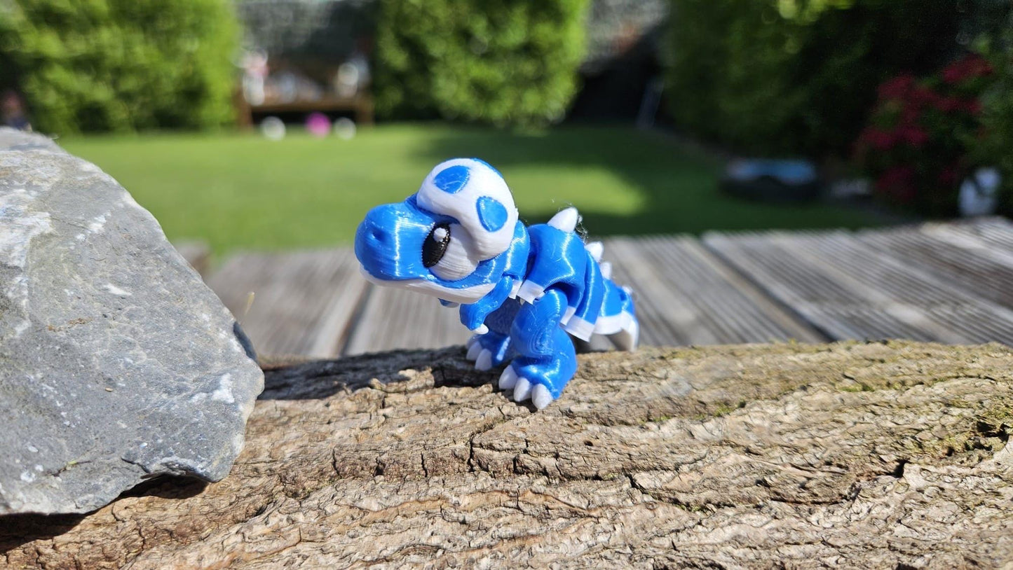 Bewegliche Dino Baby`s mit Eierschale – 3D-gedruckte Dinosaurierfiguren in verschiedenen Designs Sammelfiguren