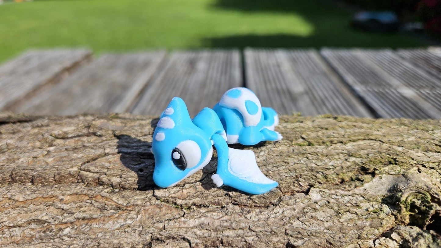 Bewegliche Dino Baby`s mit Eierschale – 3D-gedruckte Dinosaurierfiguren in verschiedenen Designs Sammelfiguren
