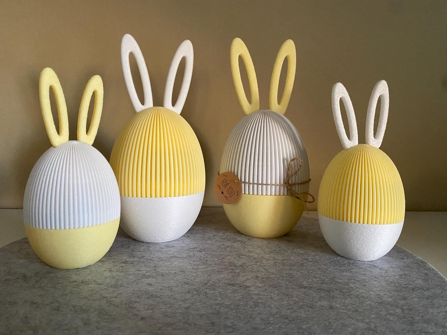 Deko Osterei mit Ohren eyecatcher Ostern Eier Schraubbar zum befüllen PLA 3D-Druck süße Osterei Kinder Überraschungsei Sale Last Minute