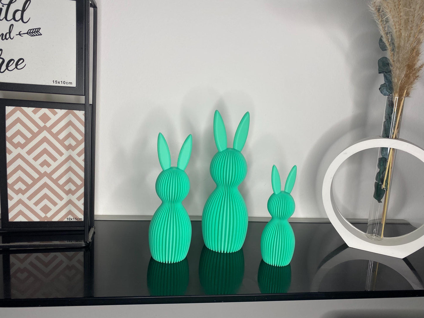 Osterhasen Osterdekoration Ostern Hase Last Minute Geschenk Deko aus PLA 3D Druck Frühlingsdeko Geschenkidee Pastell Farben Eyecatcher