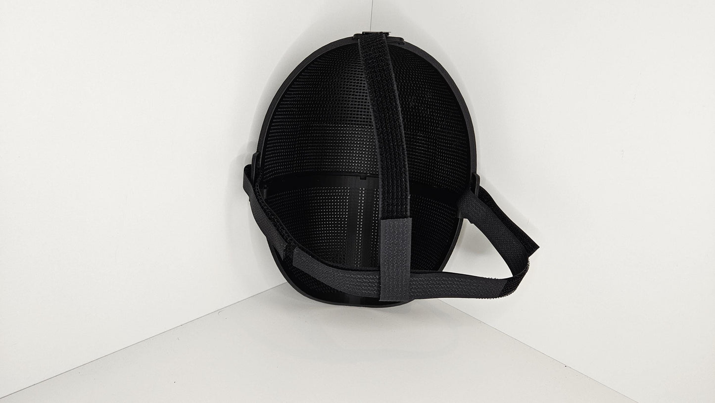 Tintenfisch Maske - Kreis Dreieck Quadrat blank in weiß oder blank schwarz - verstellbarer Klettverschluss Karneval Maske Fasching Cosplay