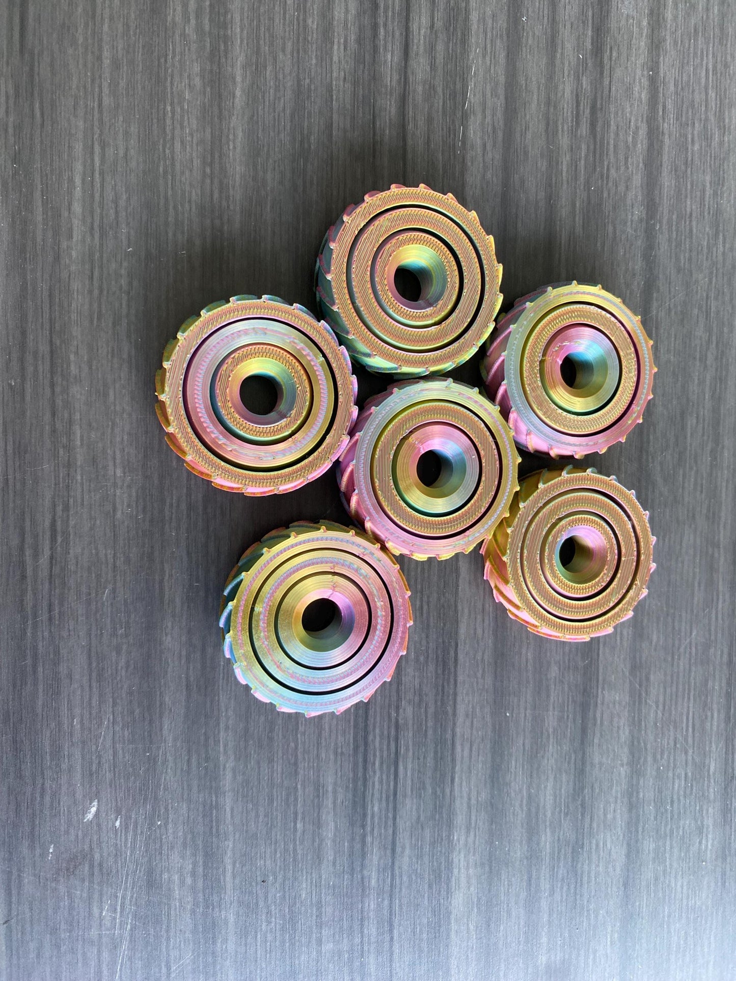 Fidget Spinner 3-Ring Gyro - Stressabbau Spielzeug
