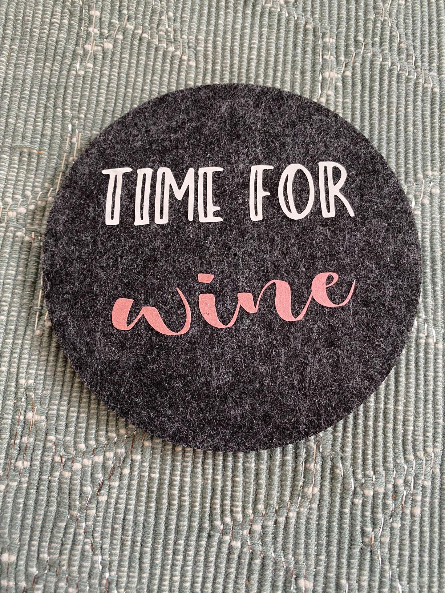 Filzuntersetzer, Witzige Sprüche für Mädelsabend, Weintrinker