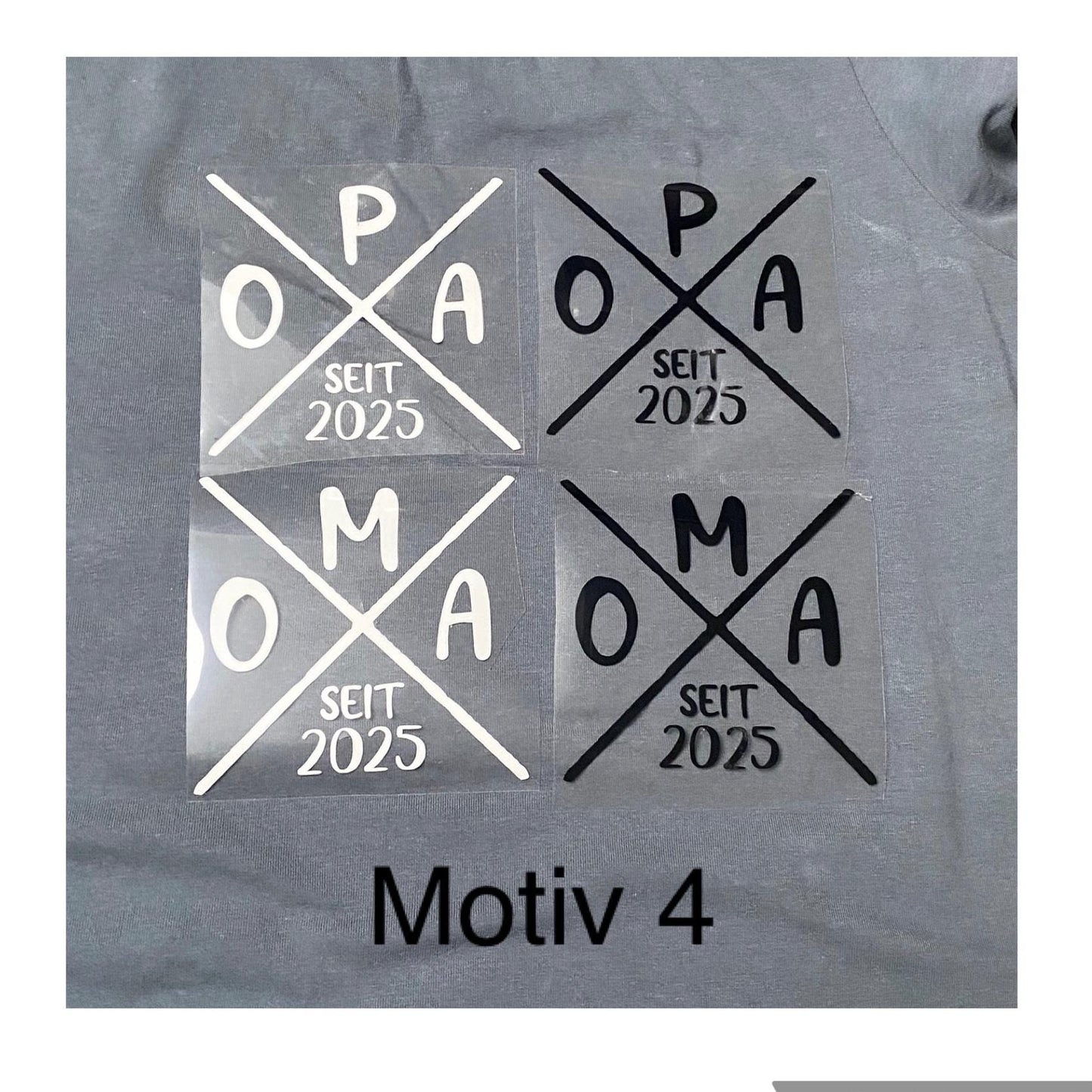 Oma seit 2025 - Opa seit 2025, Geschenk für Oma & Opa zum Vatertag
