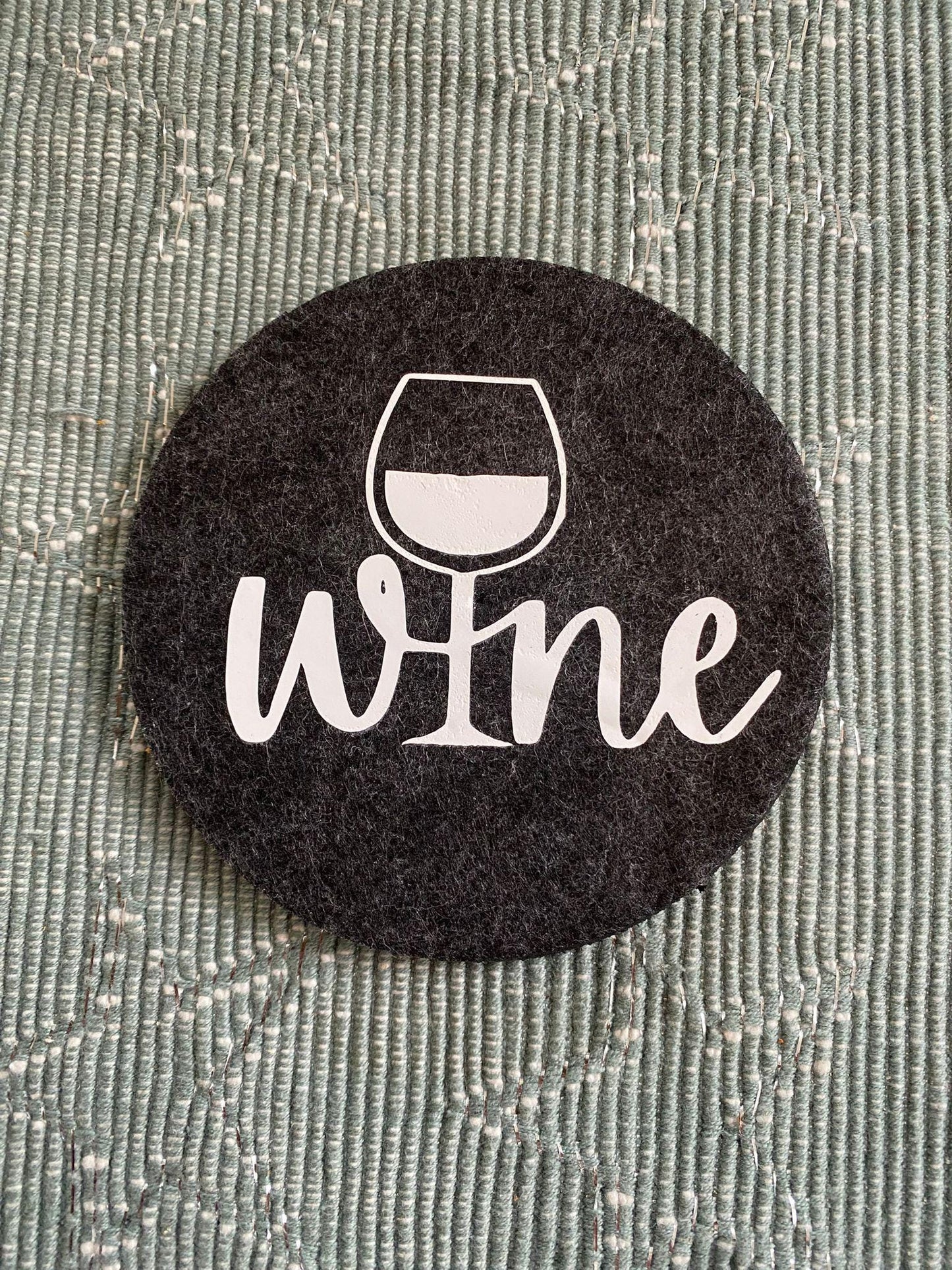Filzuntersetzer, Witzige Sprüche für Mädelsabend, Weintrinker