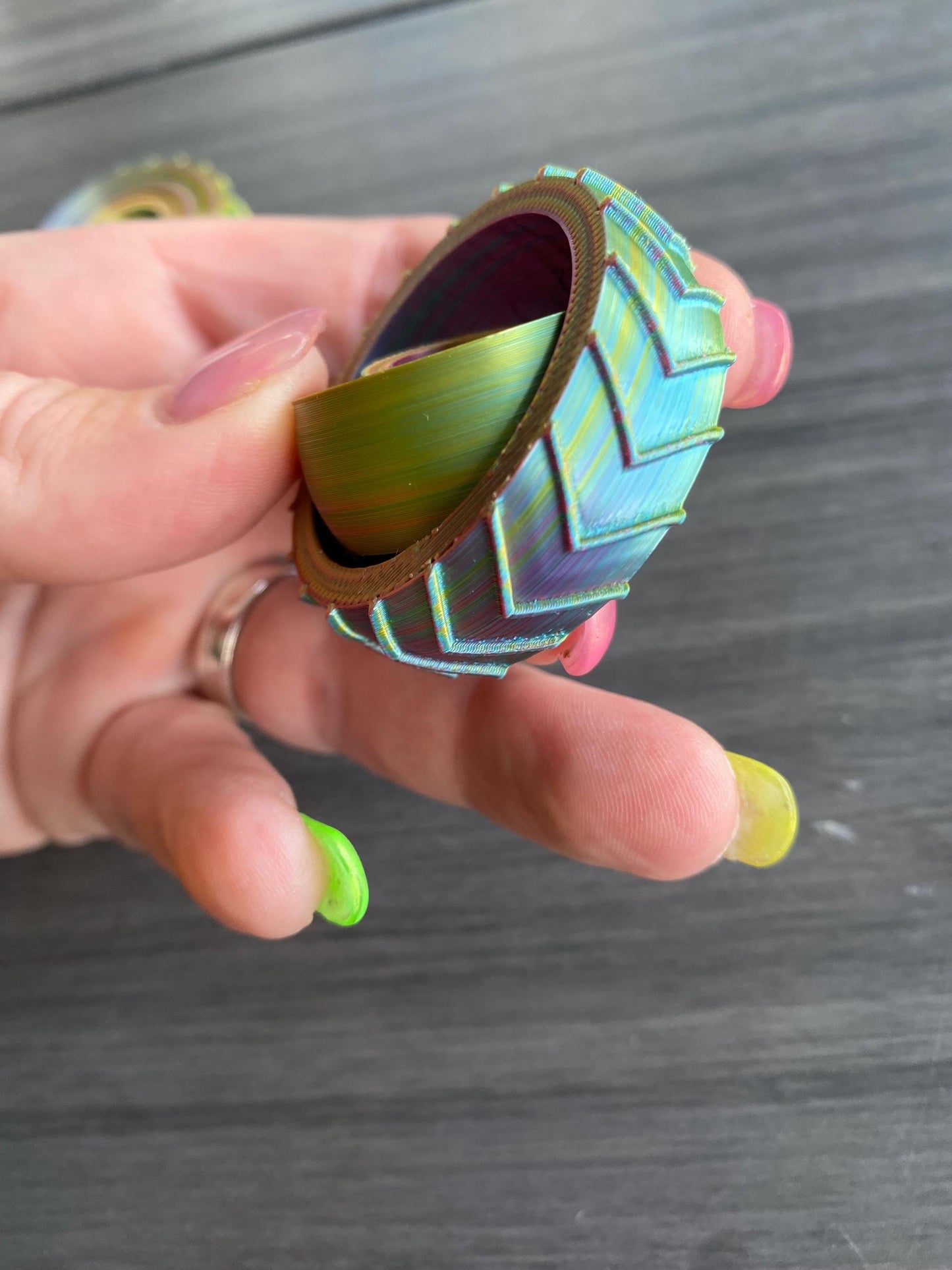 Fidget Spinner 3-Ring Gyro - Stressabbau Spielzeug
