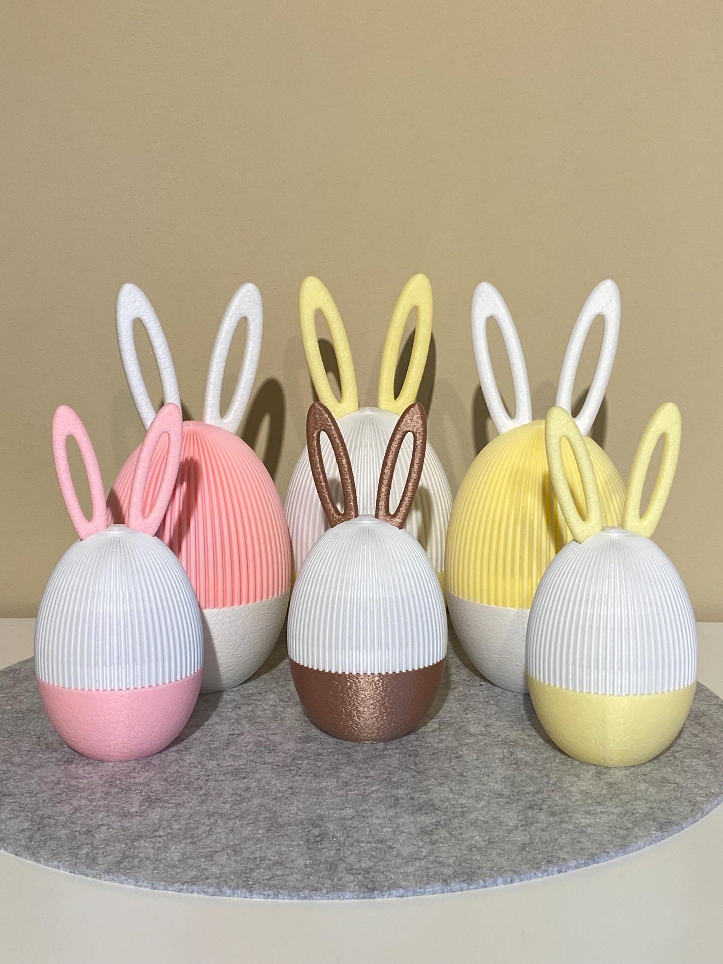 Deko Osterei mit Ohren eyecatcher Ostern Eier Schraubbar zum befüllen PLA 3D-Druck süße Osterei Kinder Überraschungsei Sale Last Minute