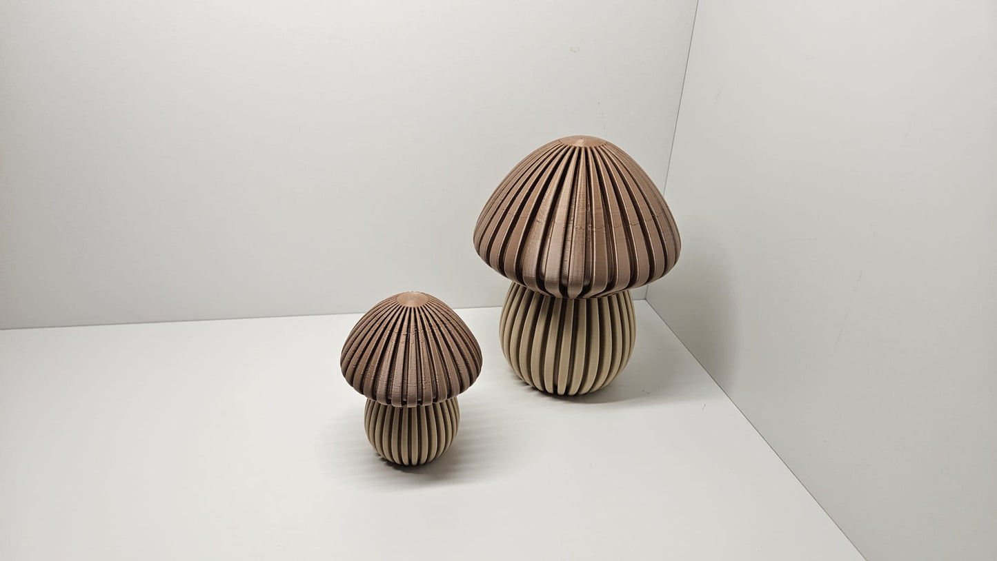 Pilz Herbstdekoration - 3D-gedruckte Pilze in 3 verschiedenen Größen