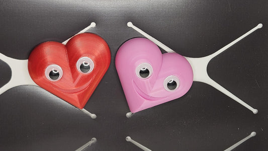Herz Kühlschrankmagnet mit Wackelaugen, Valentinstag, Deko, Modern, Küche, Büro, Magnetwand, süß