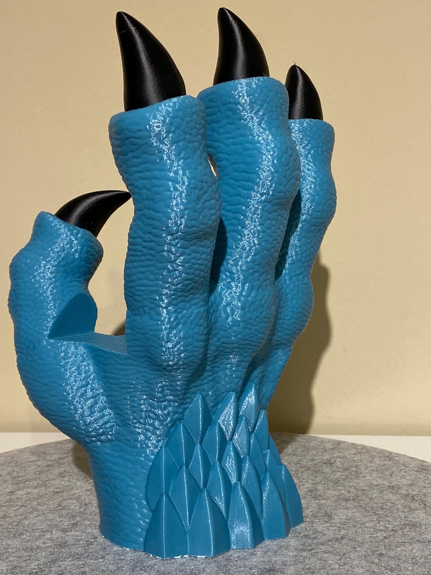 Drachen Hand Buch Halter 3D Druck Drachen Liebhaber Geschenk Ideen Fantasy-Fan Kreatur Bücher Regal Tablet Halter Magie