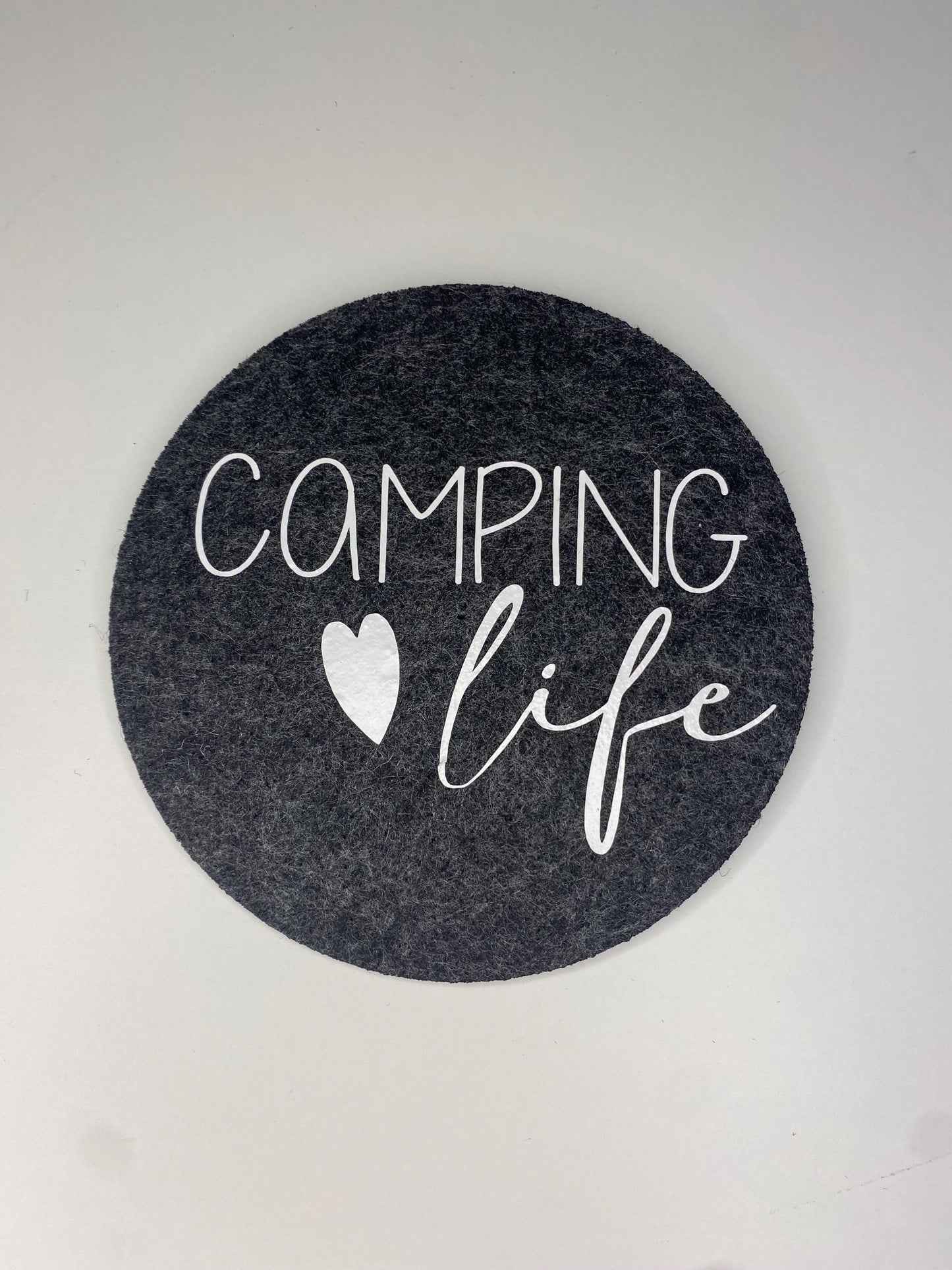 Filzuntersetzer für jeden Campingfreund Campinglife Esstisch Glasuntersetzer Gastfreundschaft Van life