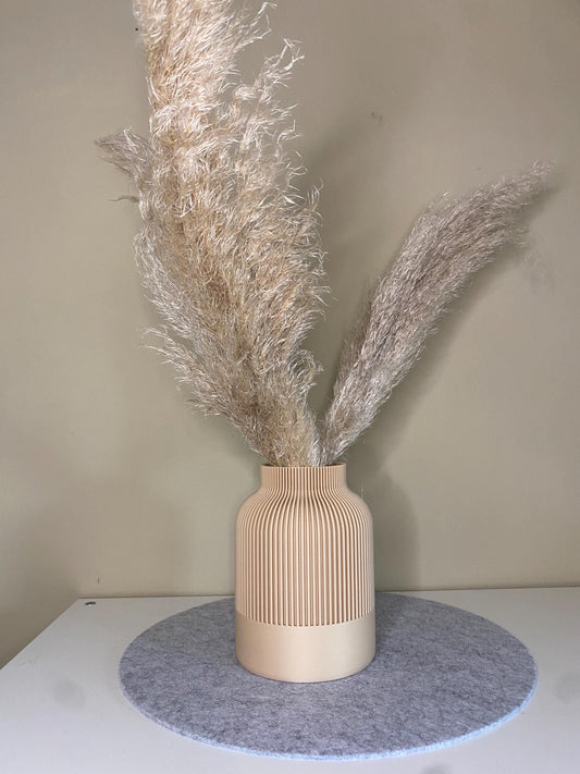 Blumenvase für Trockenblumen – Geschenk zum Muttertag | Boho & Japandi Stil | Nachhaltiger 3D-Druck aus PLA