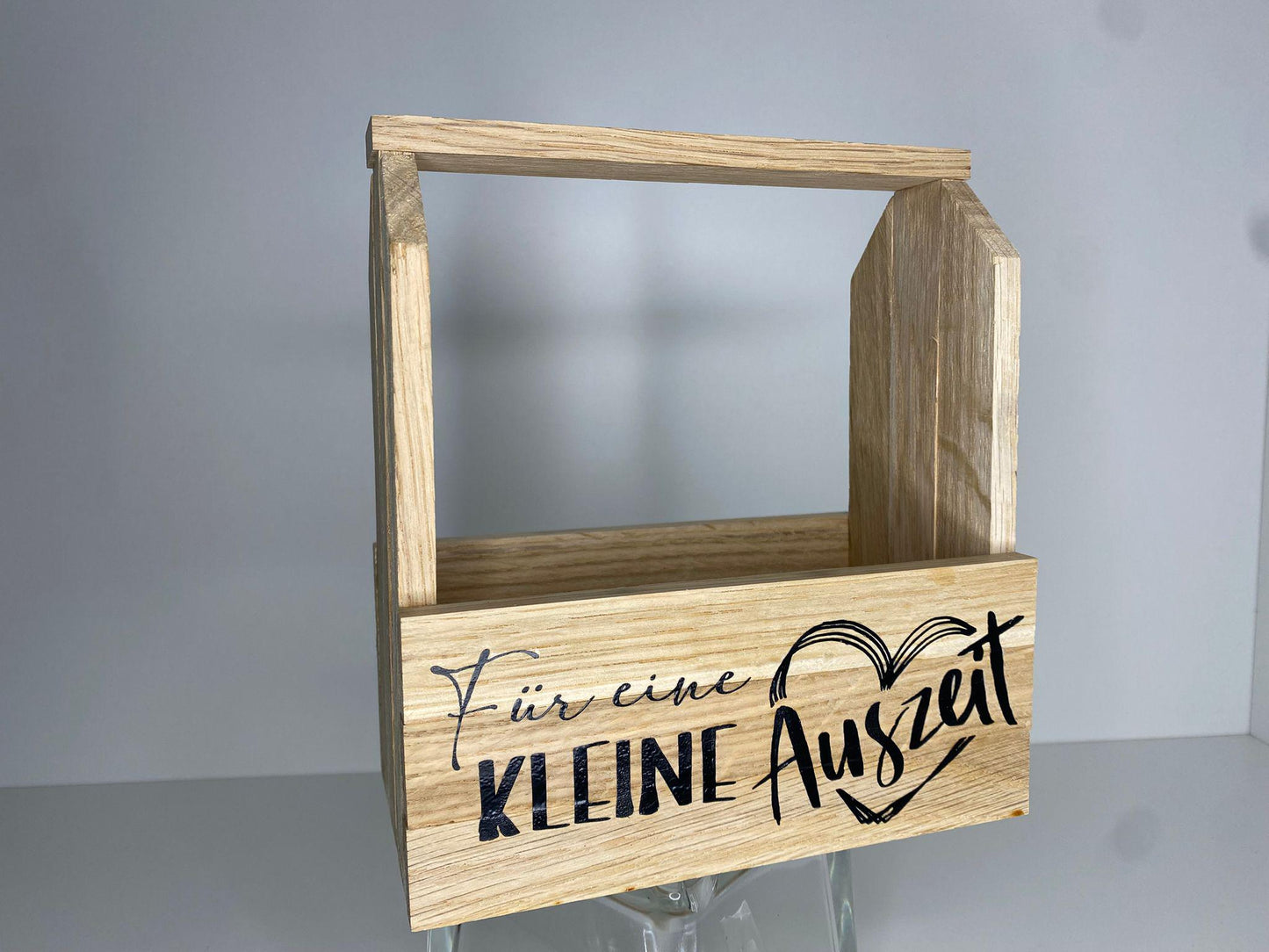 Holz Geschenkkorb Geschenkset Geschenk Mitbringsel Wellness Geschenkidee Holzkorb Badesalz Augenmaske Beauty Auszeit Mädels Therapie