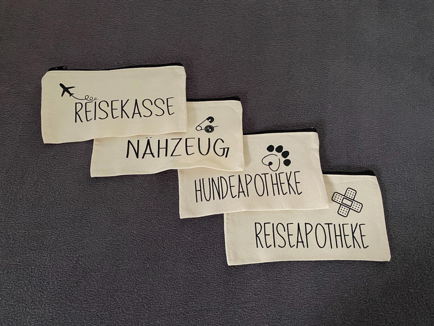 Täschchen Mäppchen Reisekasse Reiseapotheke Hundeapotheke Apotheke Nähzeug